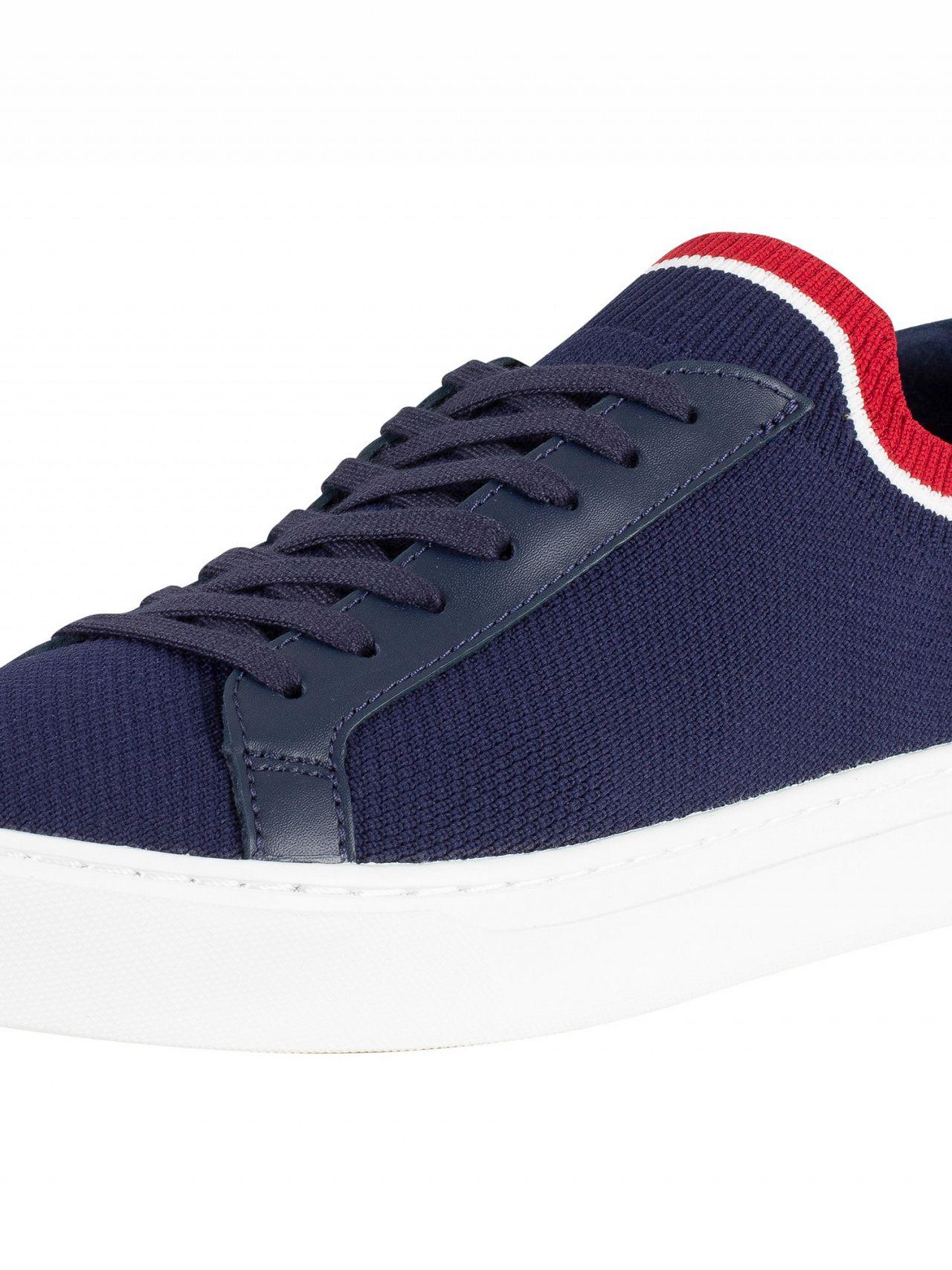 Lacoste Navy/white/red La Piquee 119 1 Cma Trainers in Blue for Men | Lyst
