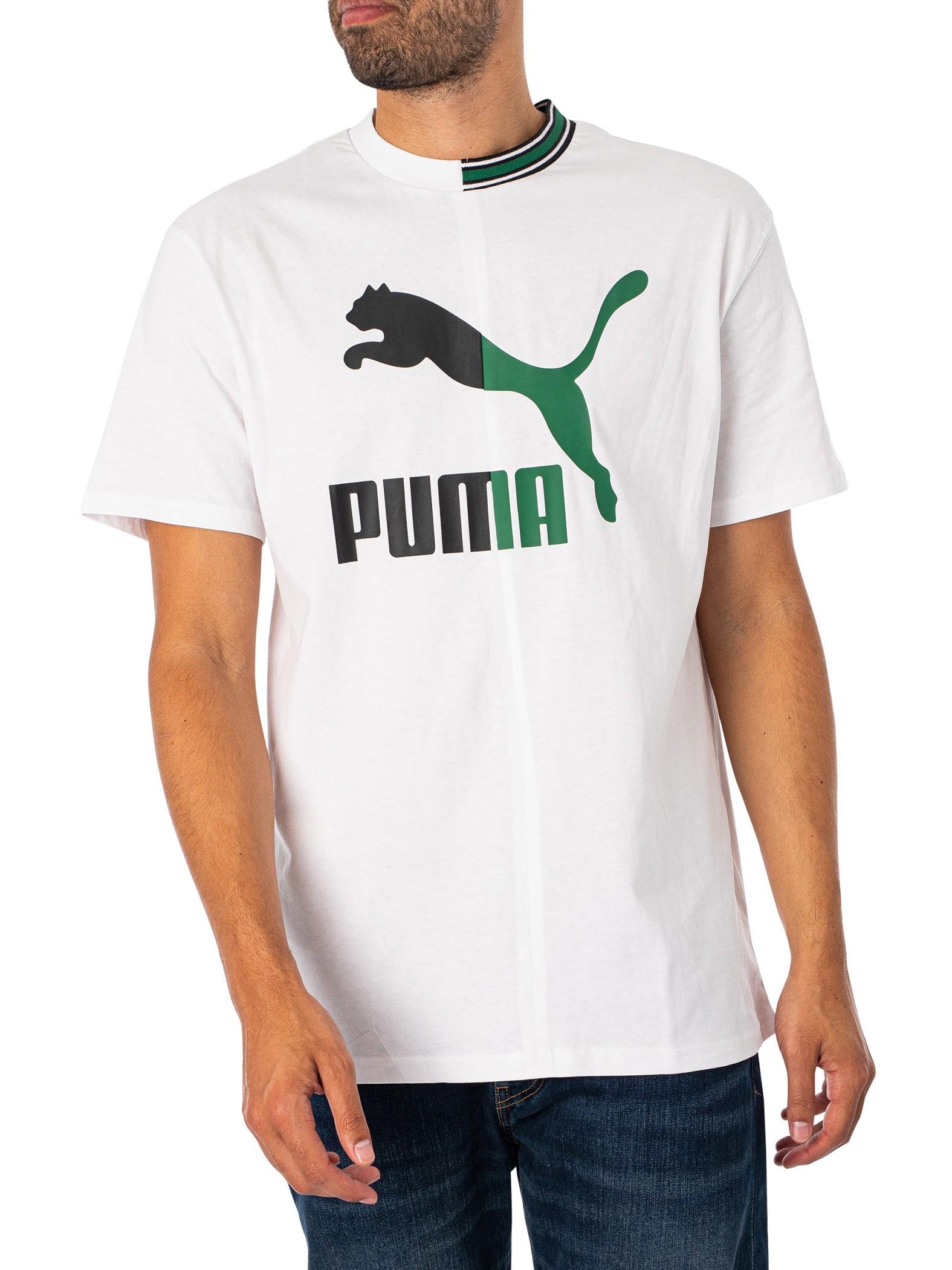 PUMA Relaxed Classic T shirt in White for Men Lyst