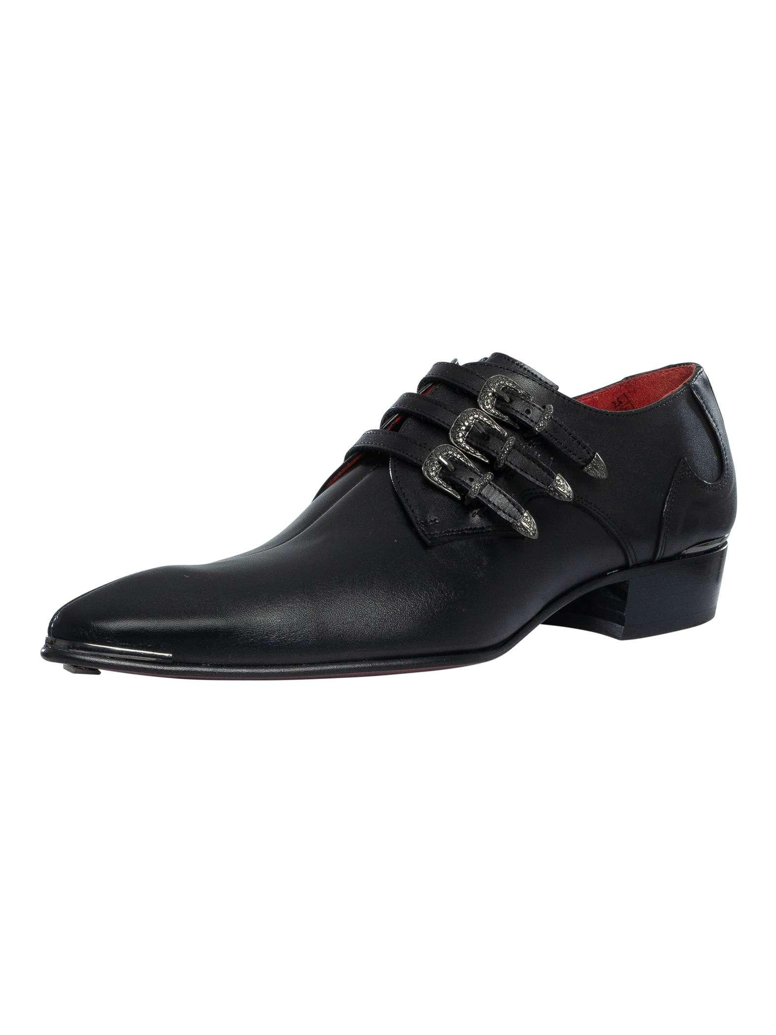 UK 11 BLACK Jeffery West Adam Ant Studded jeffery-west-Black-Skull-Derby  main image 2