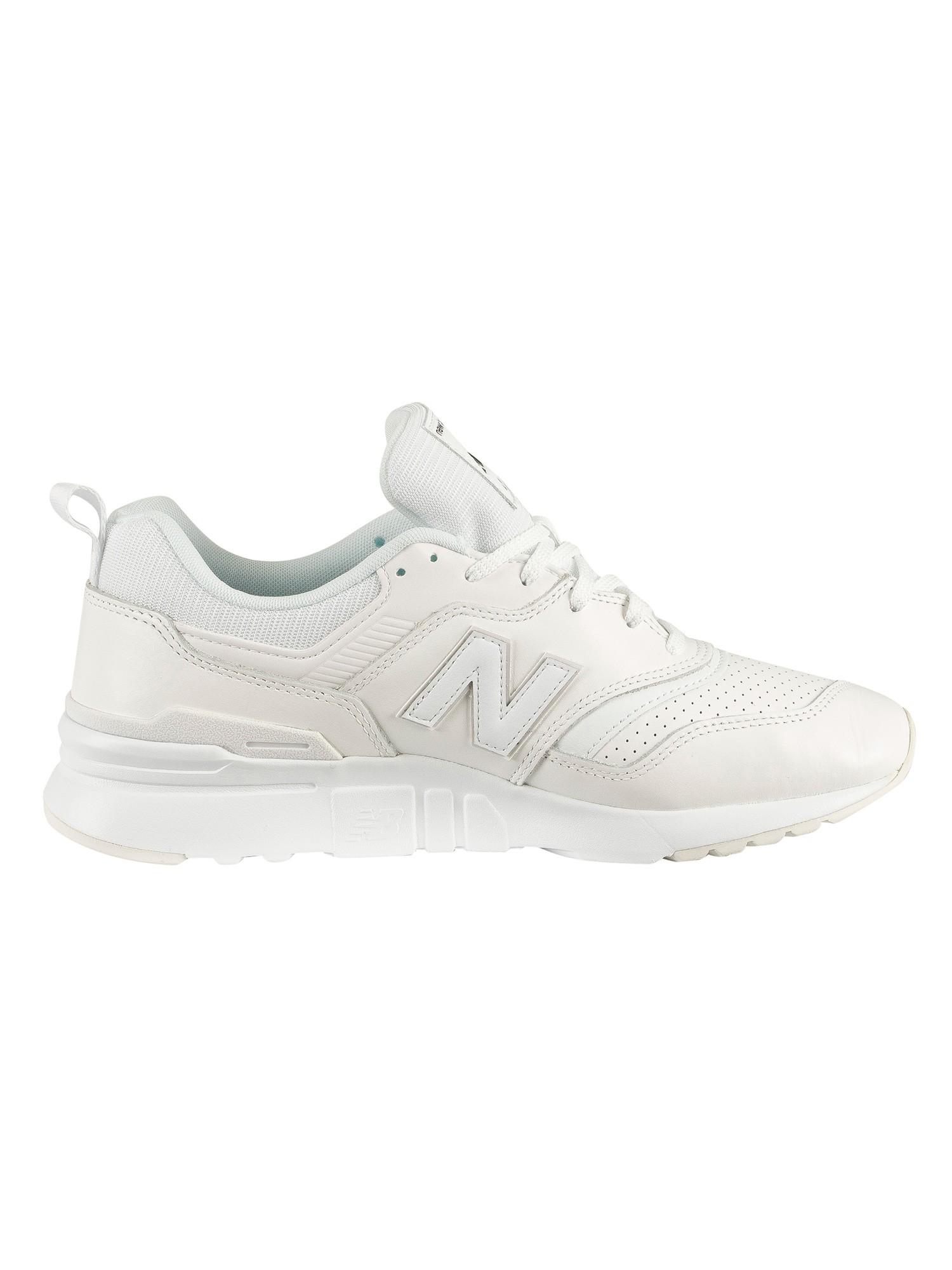 New Balance 997h Leather Trainers in White for Men | Lyst
