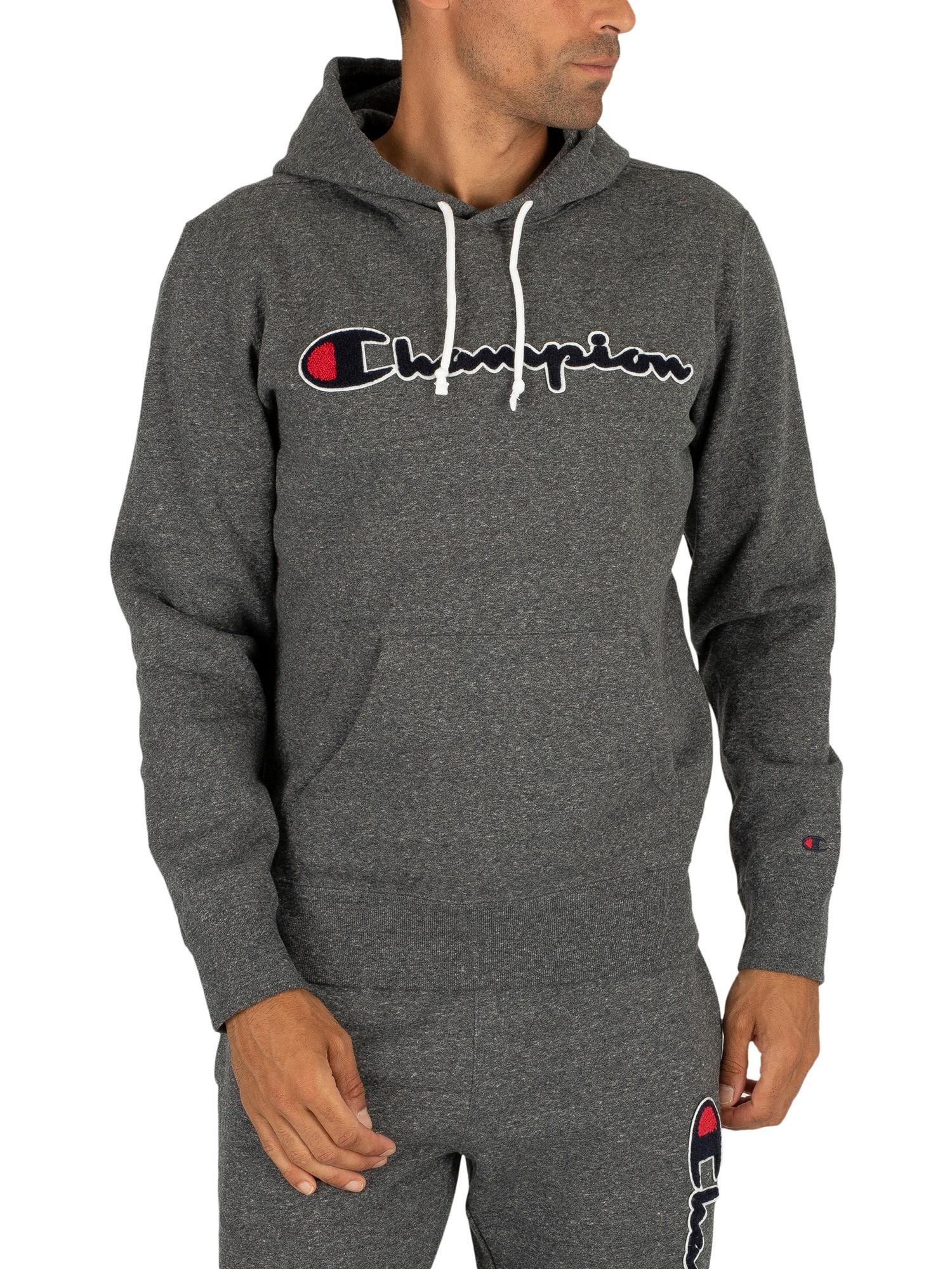Champion Graphic Pullover Hoodie in Gray for Men | Lyst