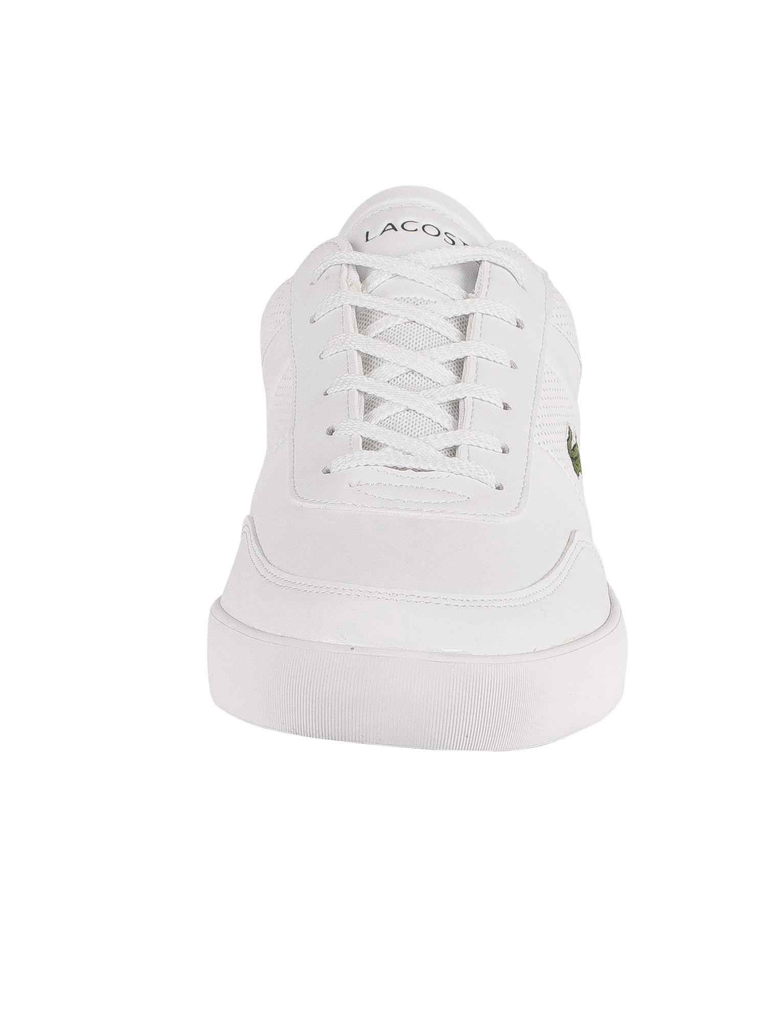 Lacoste court outlet master trainers white