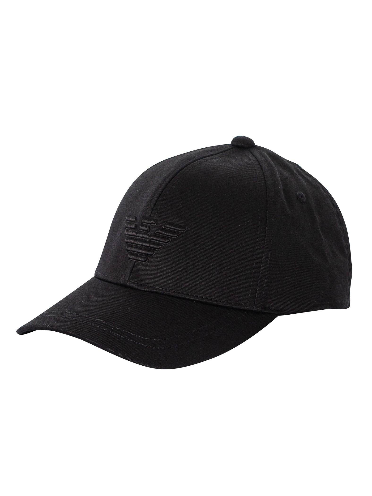 Armani black cap cheap