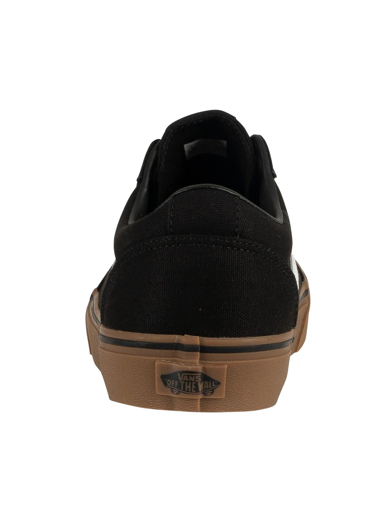 Vans Ward Canvas Trainers in Black for Men | Lyst