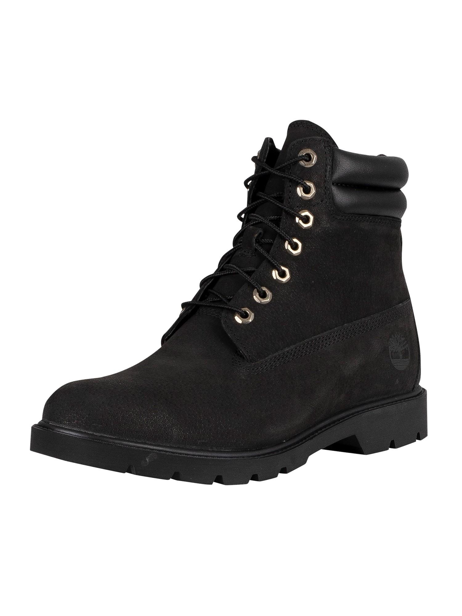 Timberland 6-inch Basic Leather Boots in Black for Men | Lyst