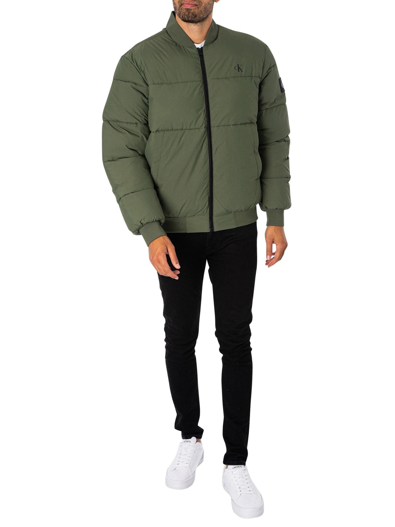 Men Calvin for | Lyst Bomber Jacket in Commercial Klein Jeans Green