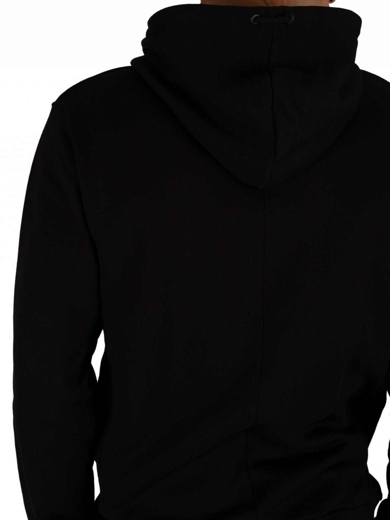 split black and white hoodie