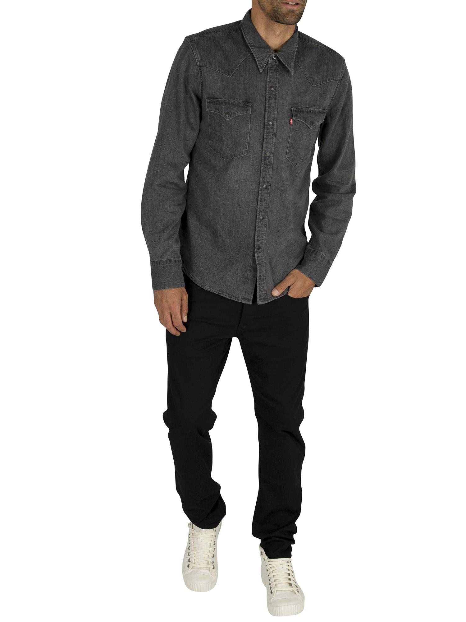 Levi's barstow western black cheap