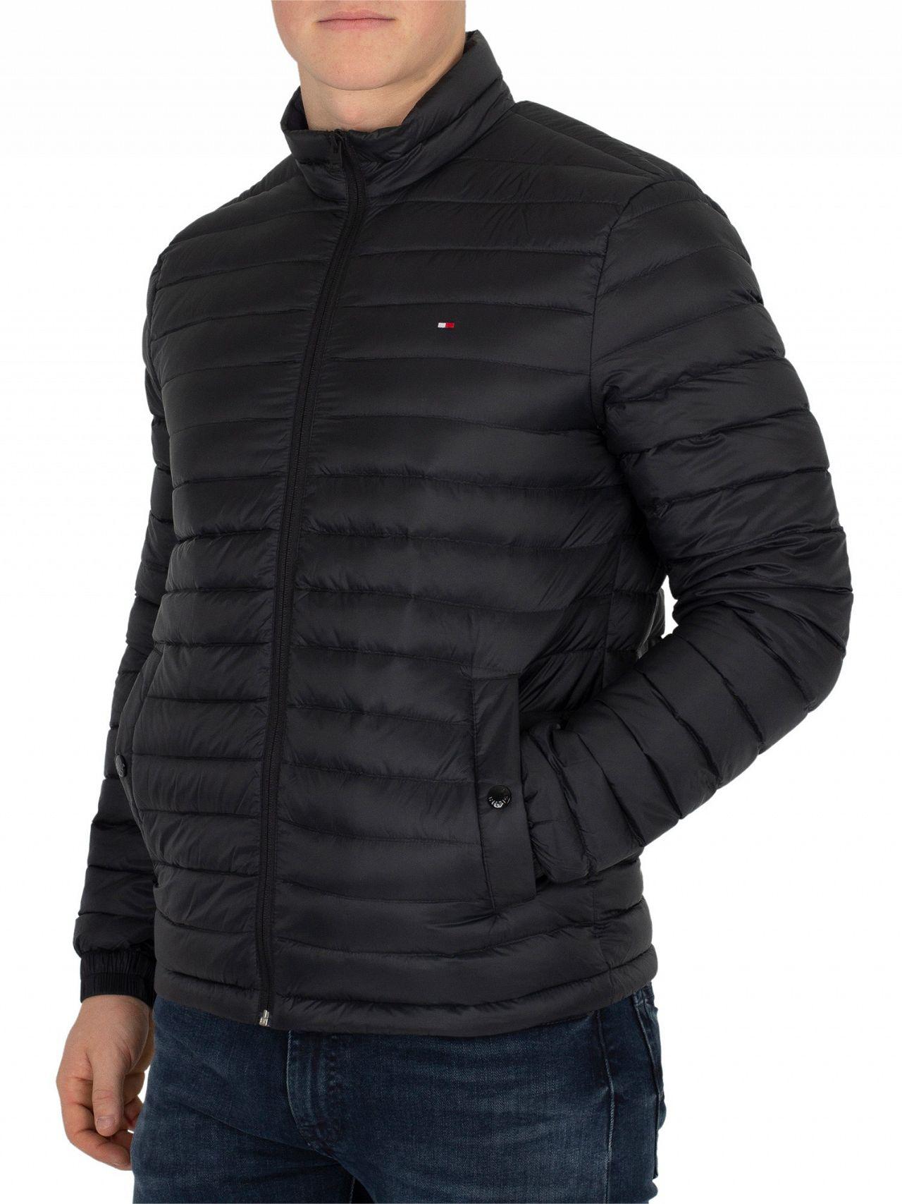 tommy hilfiger men's core lw packable down bomber jacket