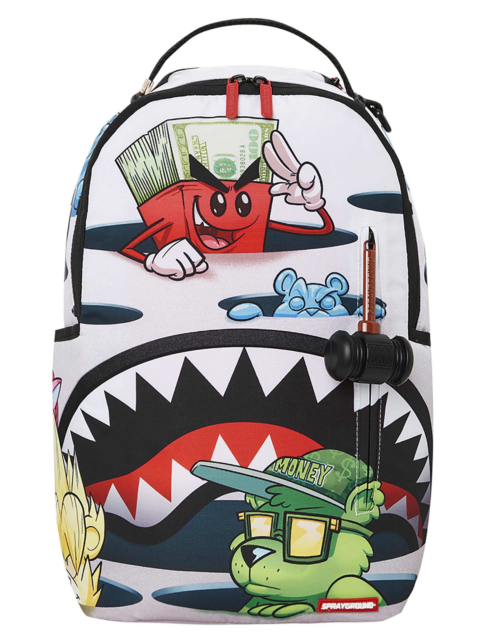 Sprayground Can't Catch Me Backpack in White for Men