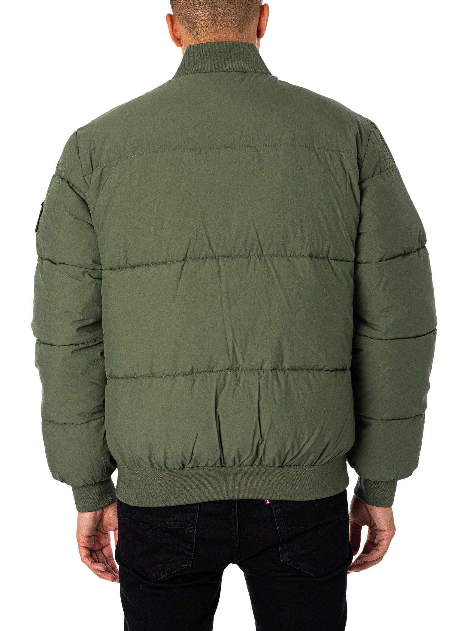 Calvin Klein Jeans Commercial Bomber Jacket in Green for Men | Lyst