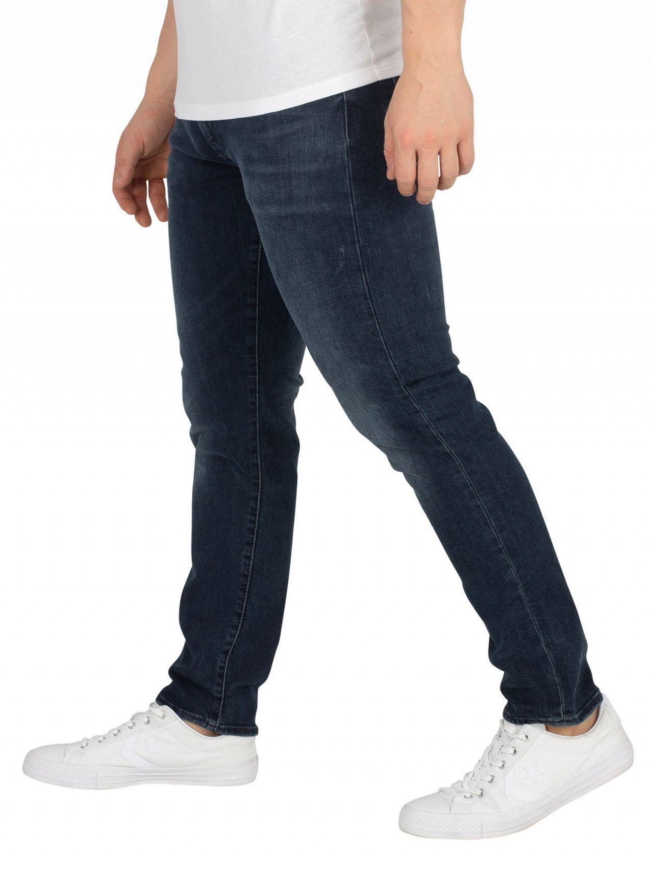 Levi's Abu Dark Blue 512 Slim Taper Jeans for Men | Lyst UK