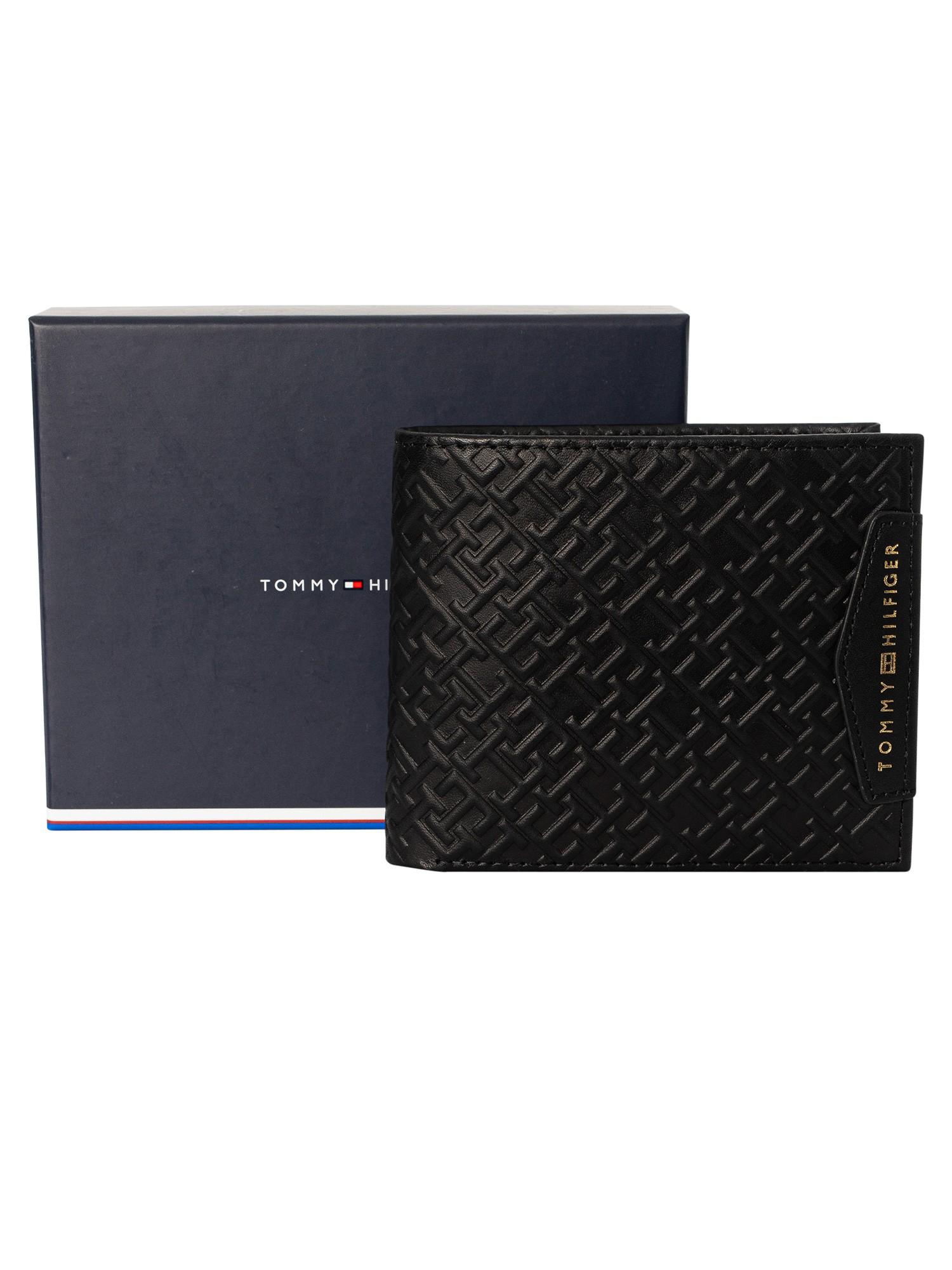 Tommy Hilfiger Premium Leather Wallet in Black for Men | Lyst