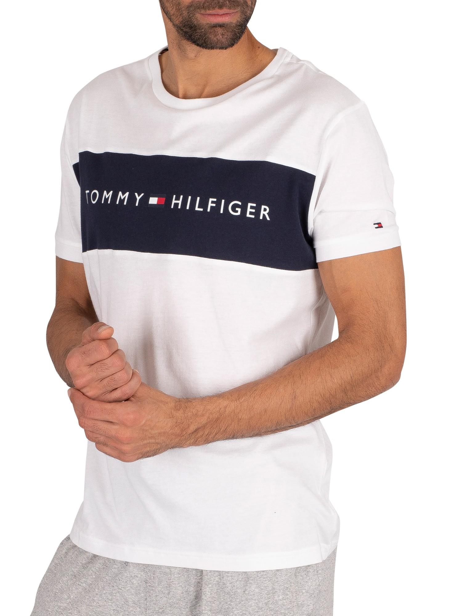 Tommy Hilfiger Cotton Lounge Logo Flag T Shirt in White for Men - Save 27%  - Lyst