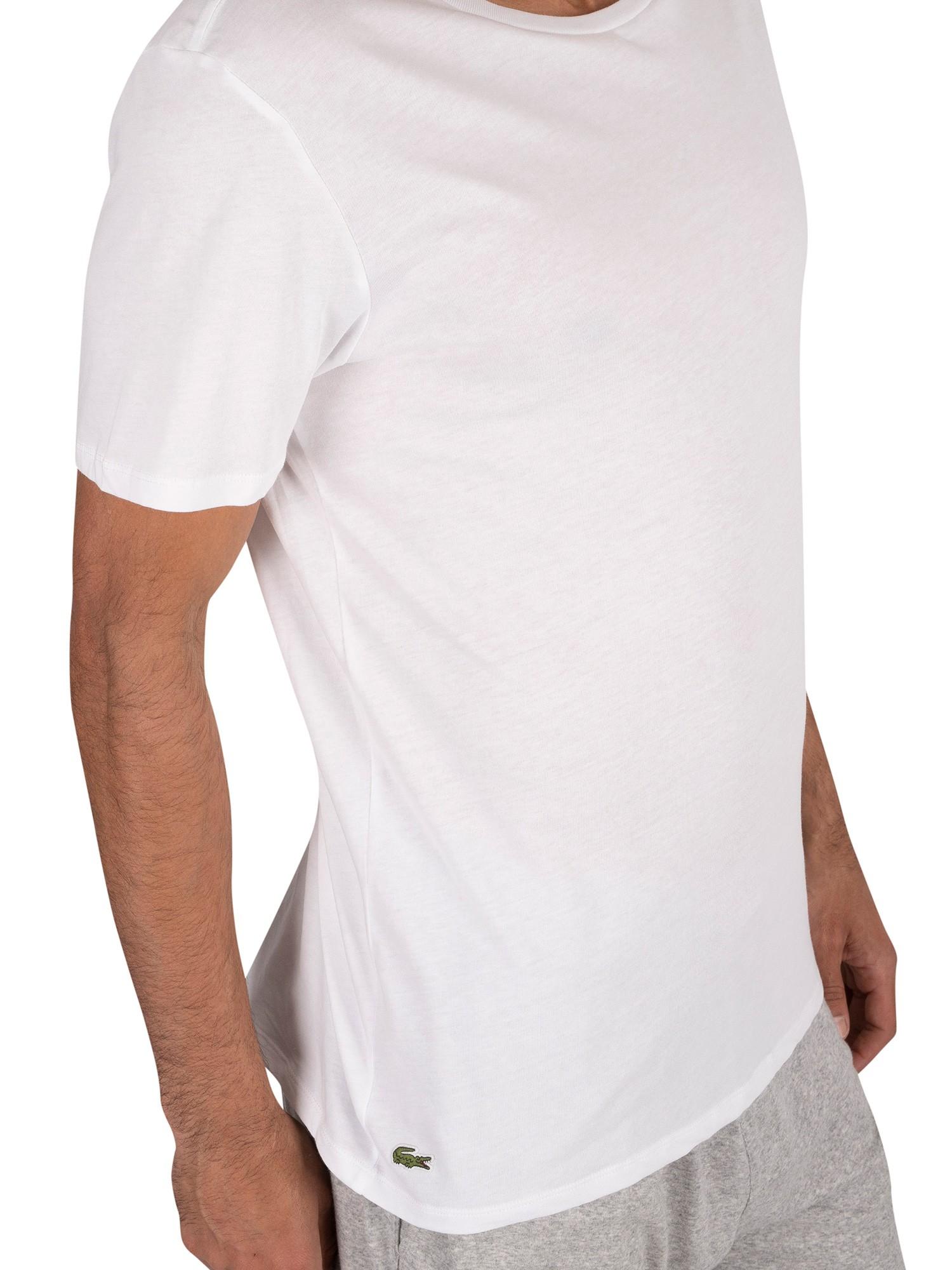 Lacoste 3 Pack Crew T-shirt in White for - Lyst