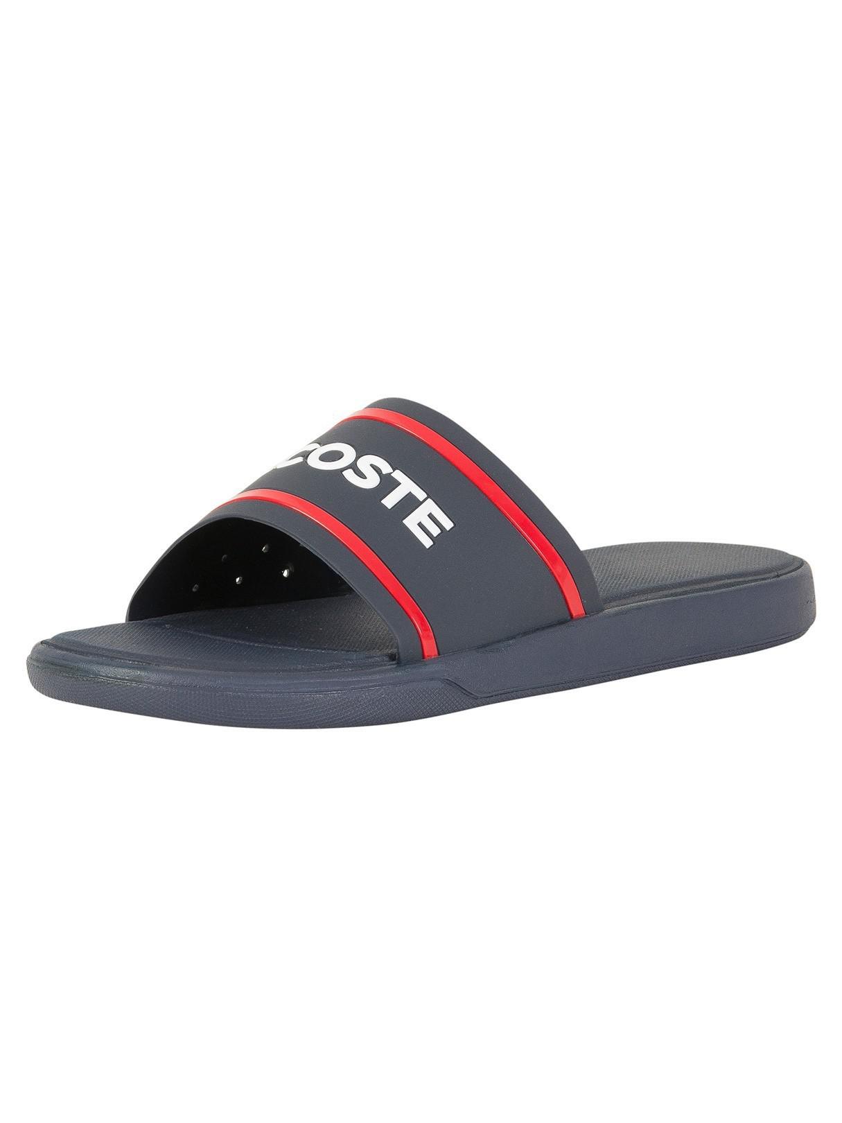lacoste l30 slides navy