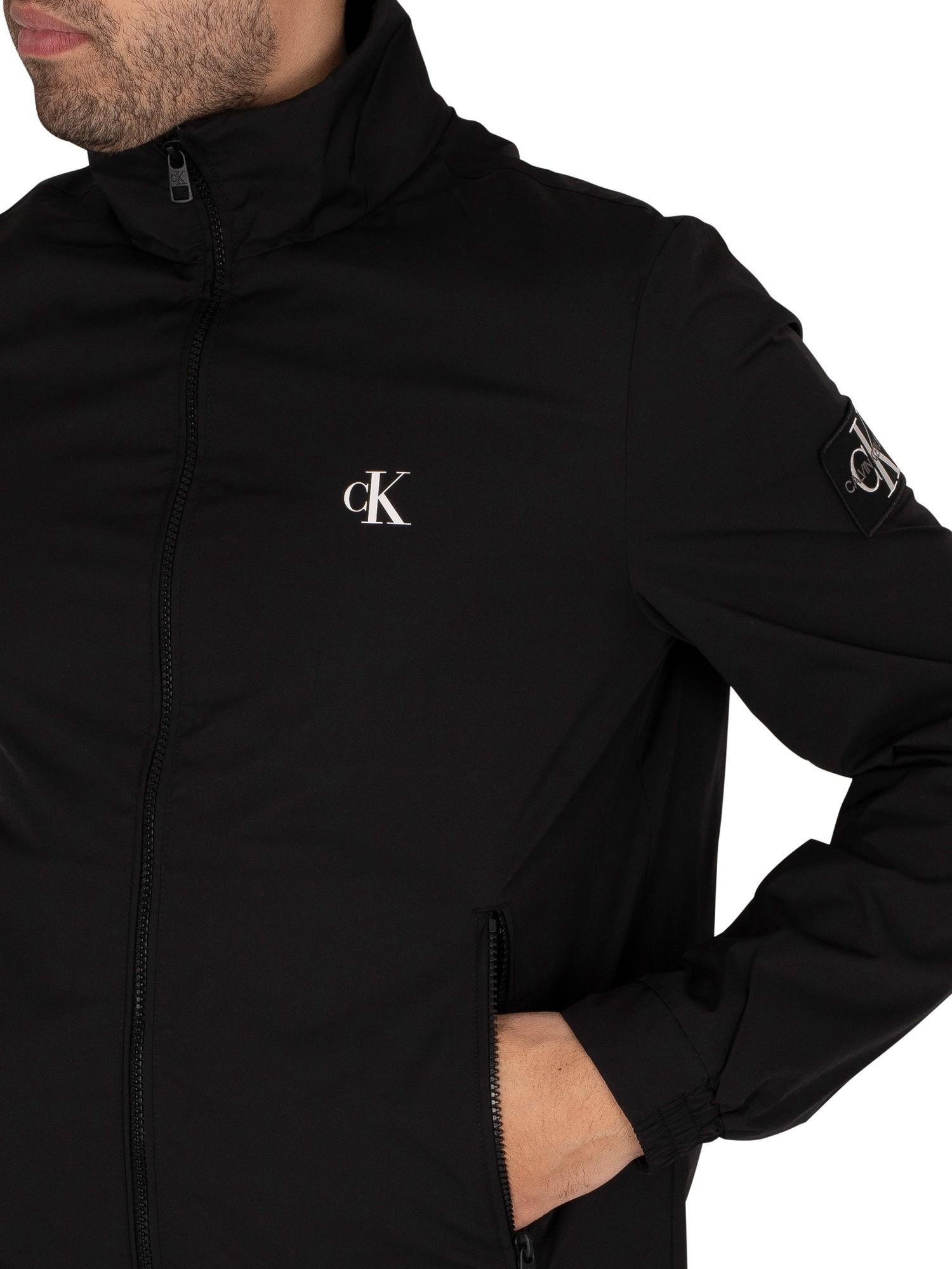 Calvin Klein Synthetic Nylon Harrington Jacket in Black for Men | Lyst  Australia