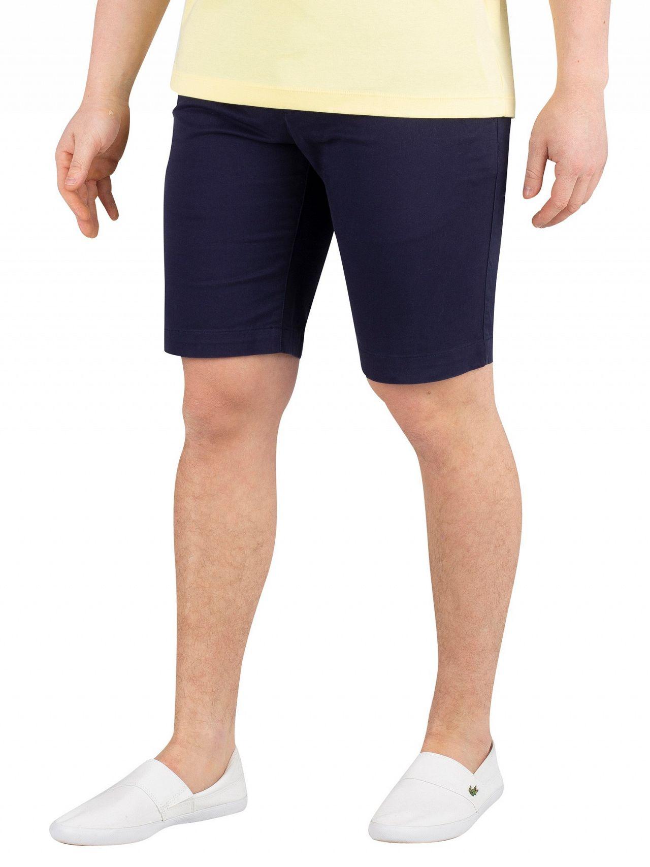 Lacoste Men's Slim Fit Chino Shorts, Blue Men's Shorts In Blue for Men
