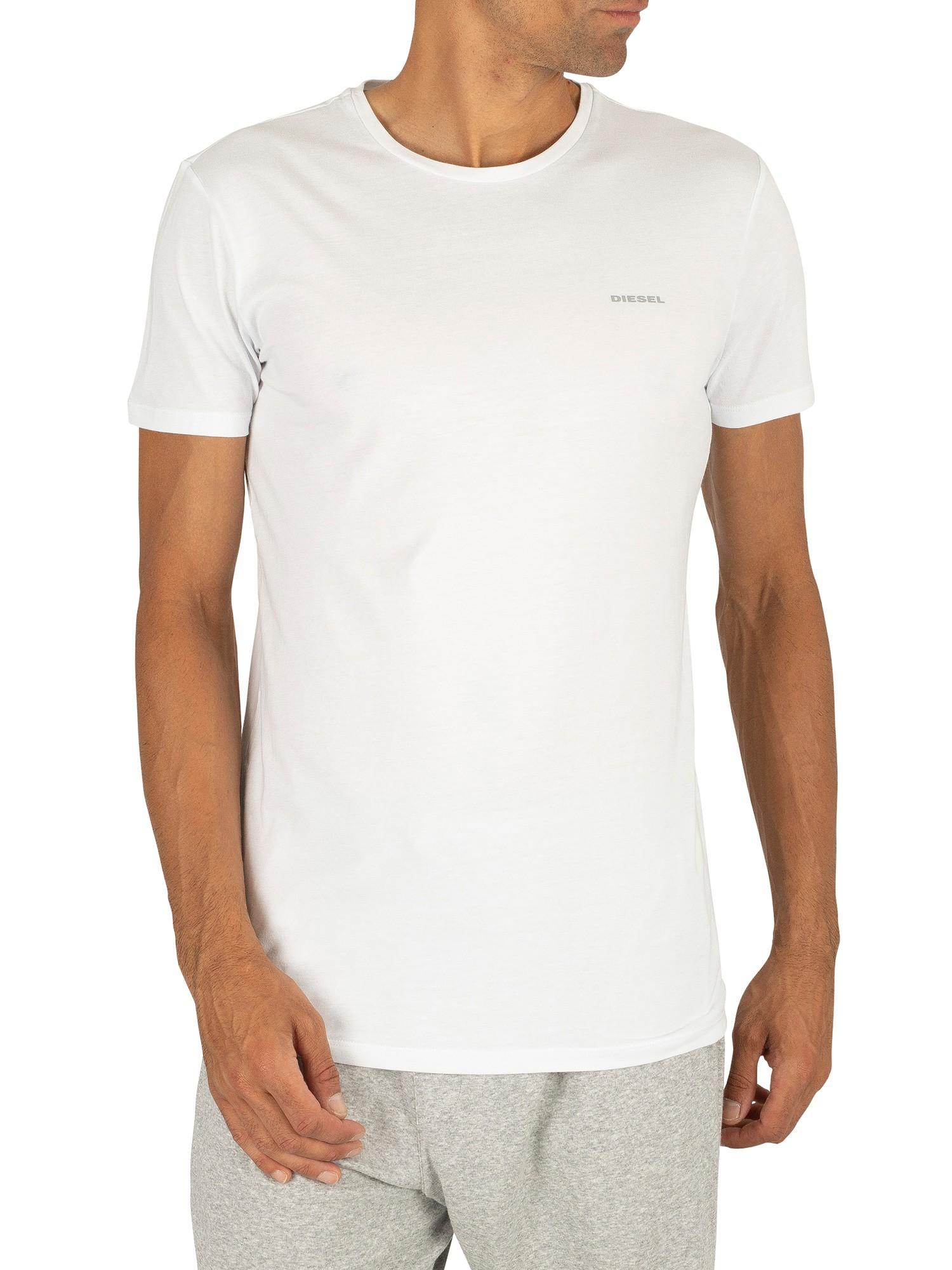 DIESEL 3 Pack Jake Plain Logo T-shirts in White for Men | Lyst