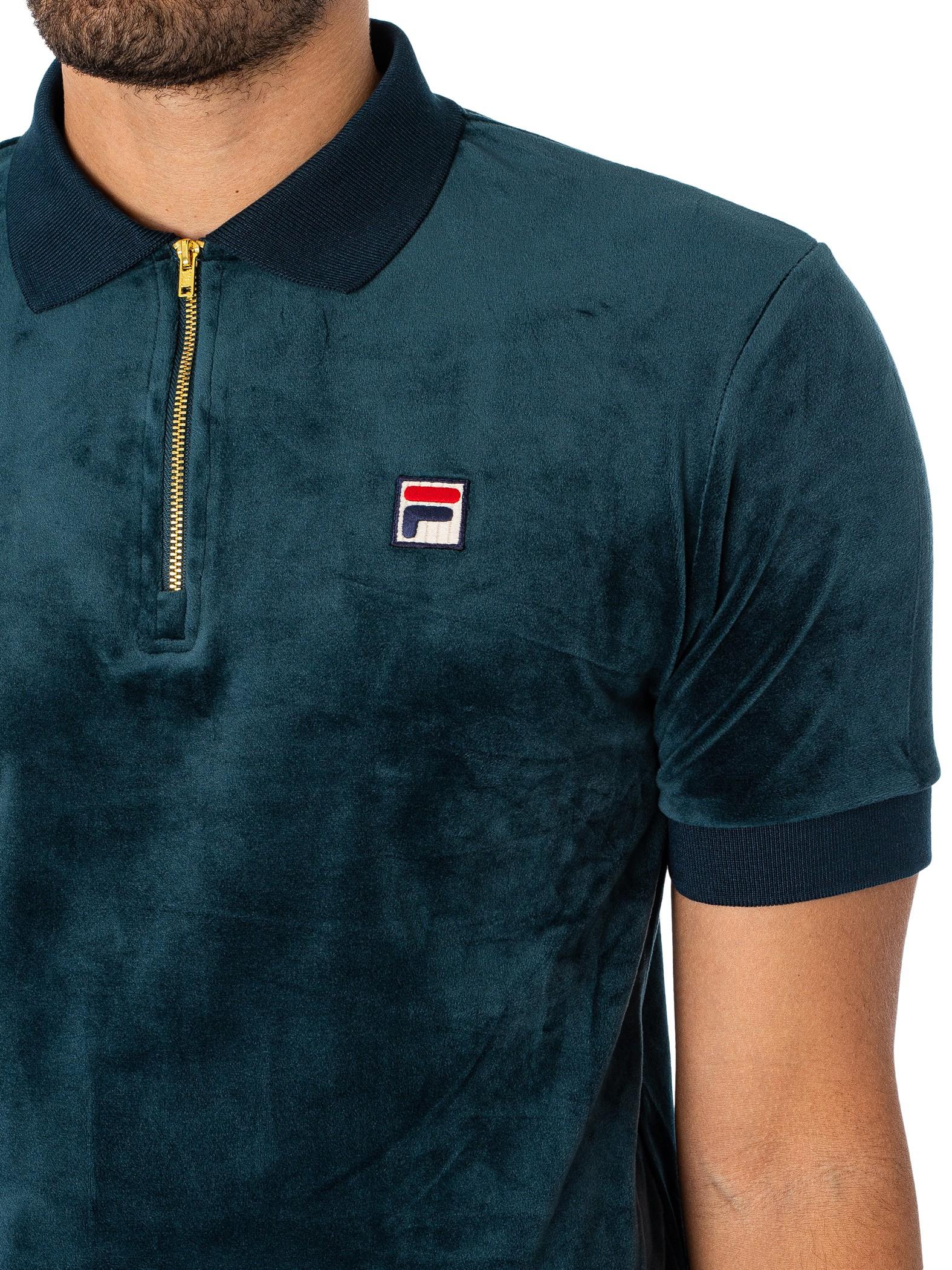 Fila velour shirt hotsell