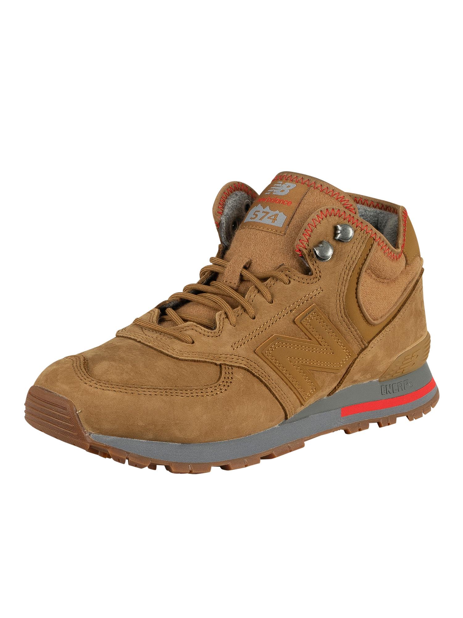 New Balance 574 Mid Premium Hiker Trainers In Brown For Men | Lyst