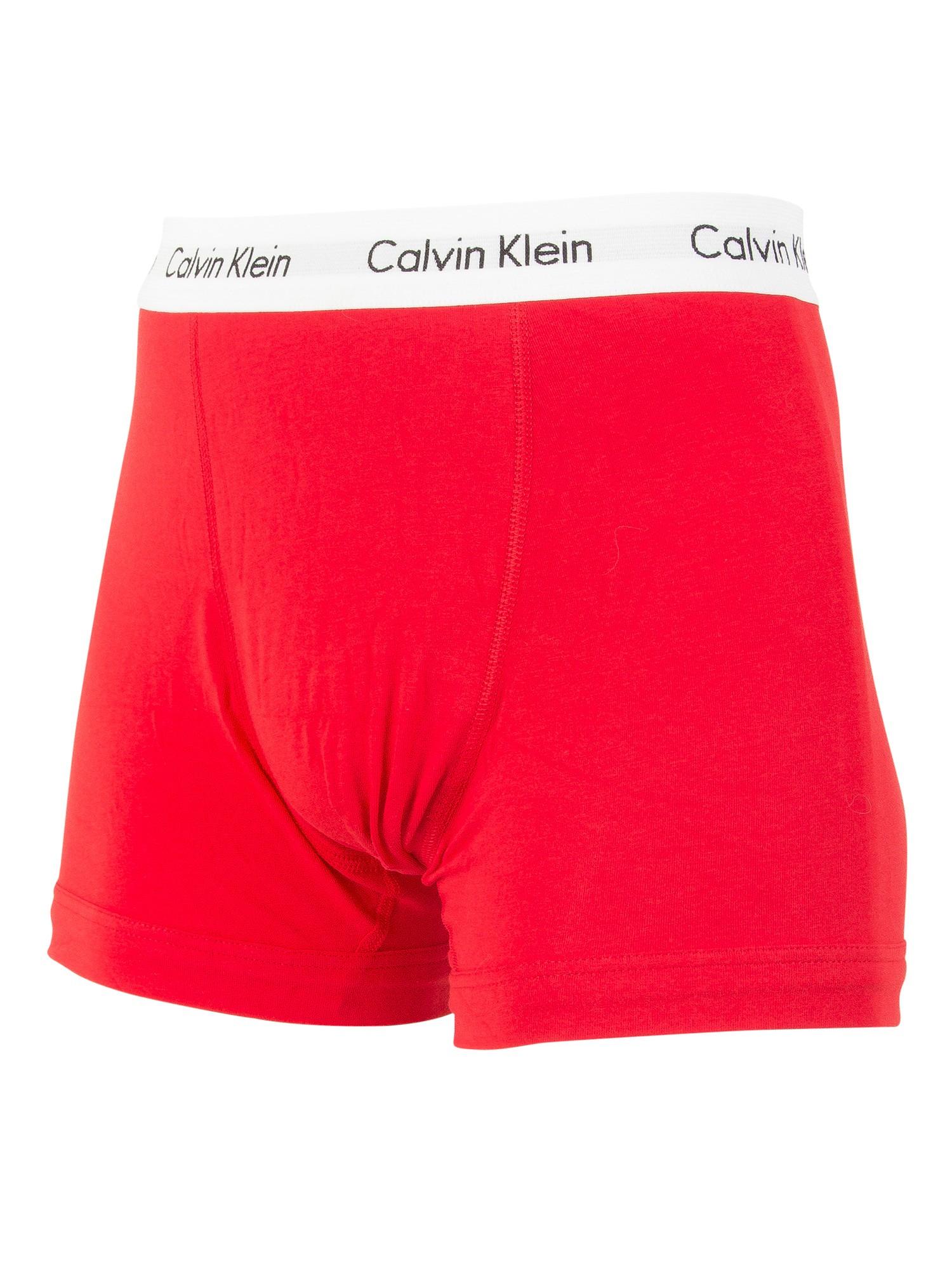 calvin klein trunks 3 pack black