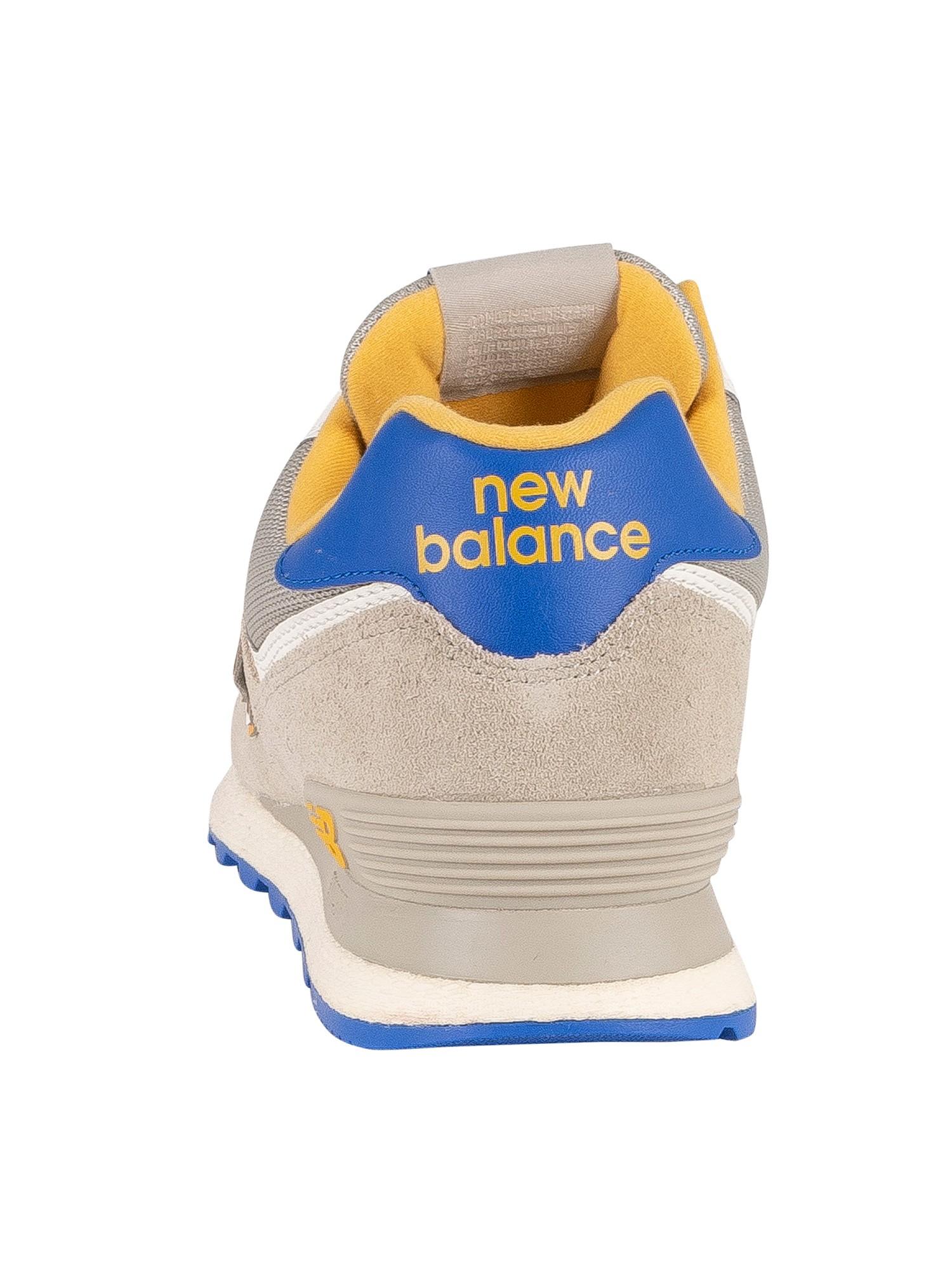 new balance 574 suede trainers