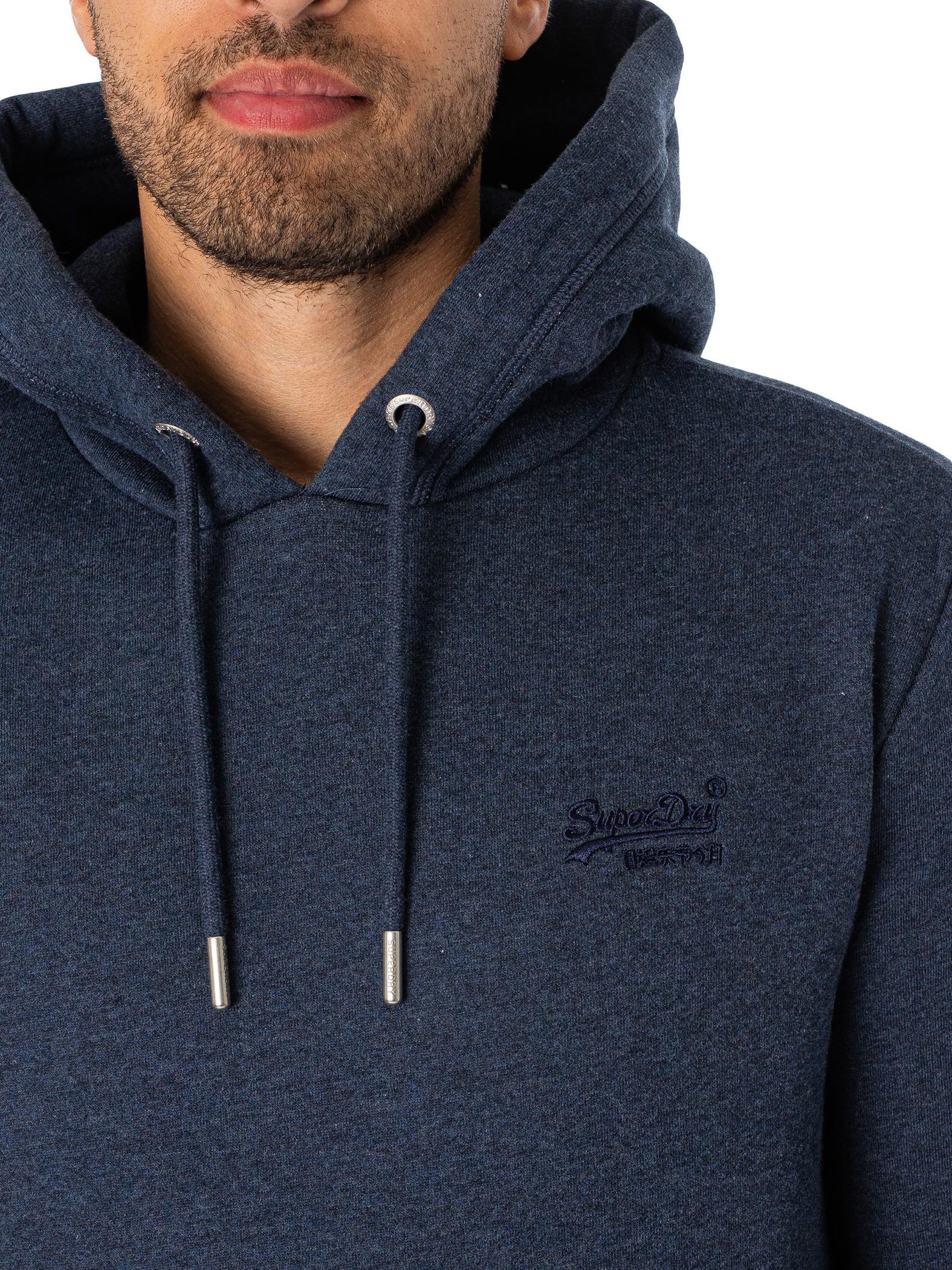 Superdry Essential Logo Pullover Hoodie in Blue for Men | Lyst