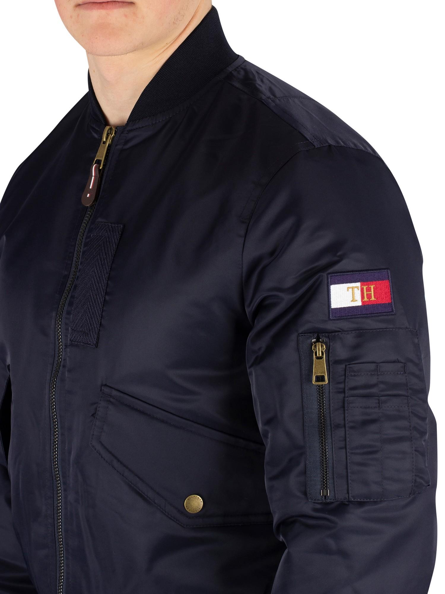 Tommy Hilfiger Synthetic Icon Bomber Jacket in Blue for Men | Lyst Australia