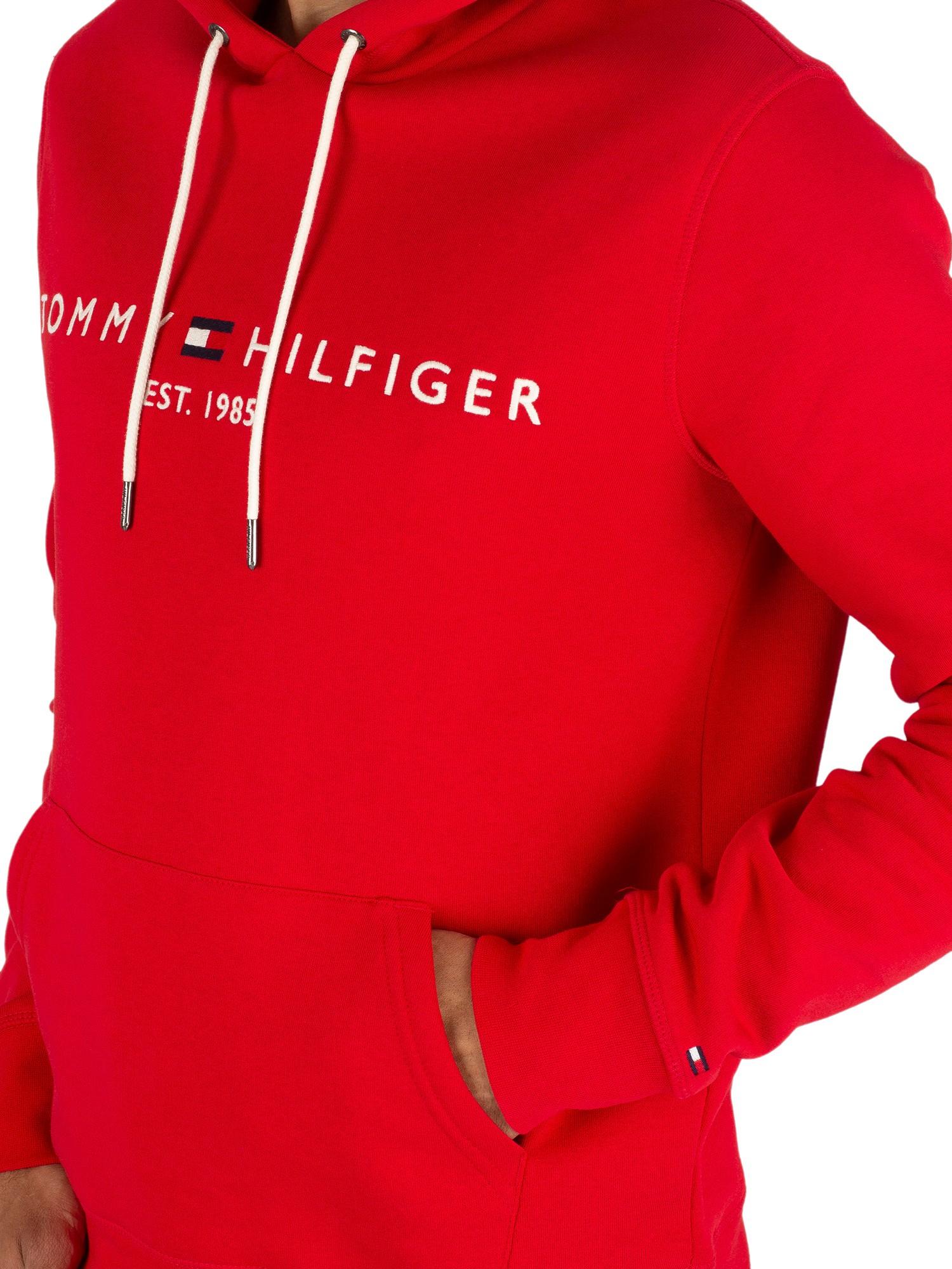 red hilfiger hoodie