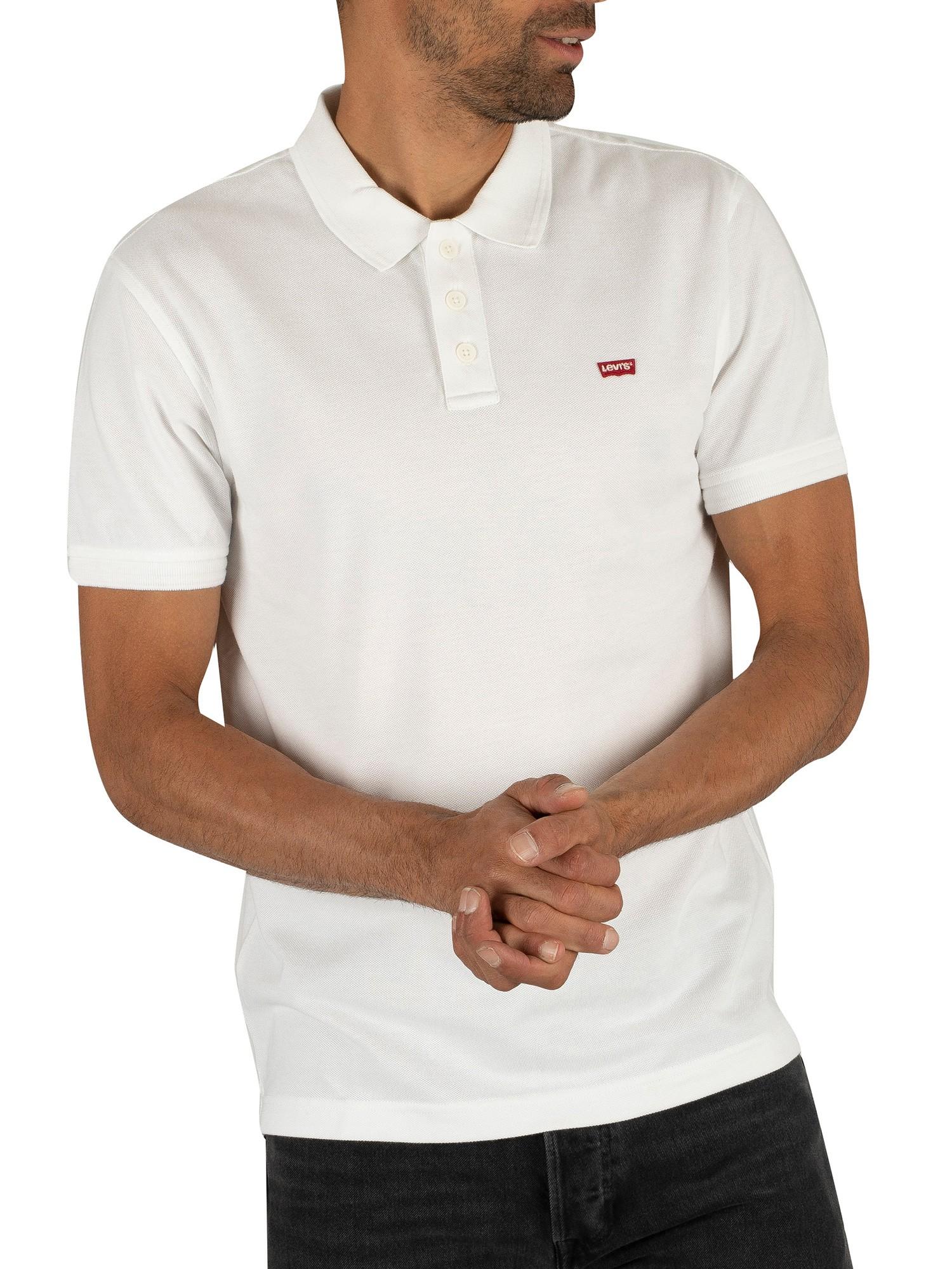 levis white polo shirt