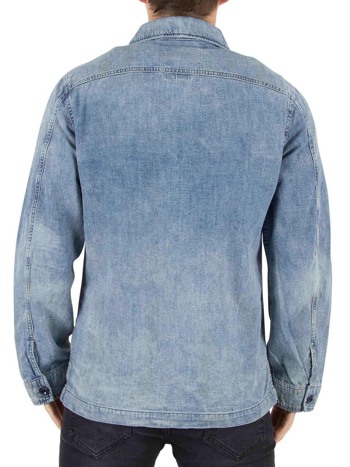denim over shirt men