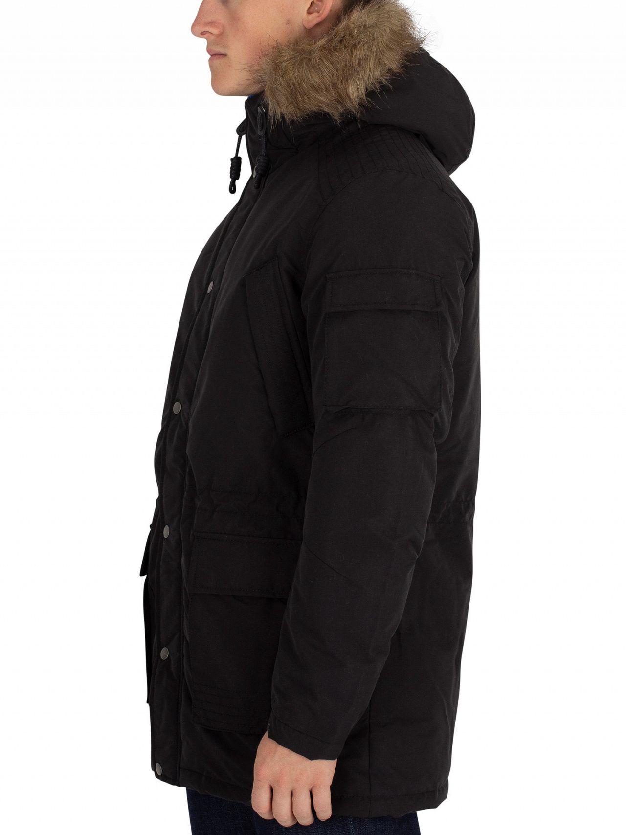 jack & jones latte parka hoodie mont