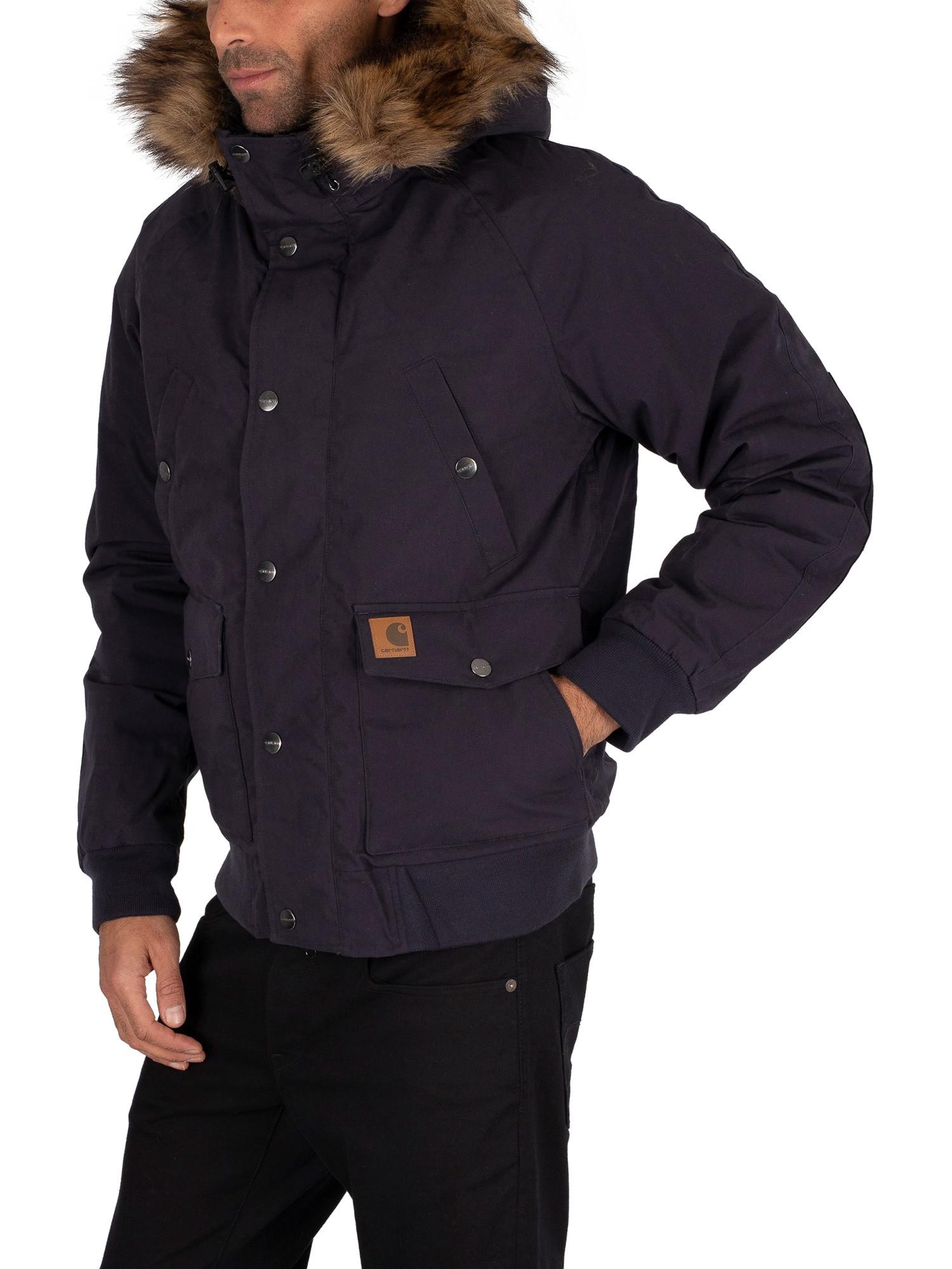Carhartt WIP Synthetic Trapper Parka Jacket in Dark Navy/Black (Blue) for  Men | Lyst