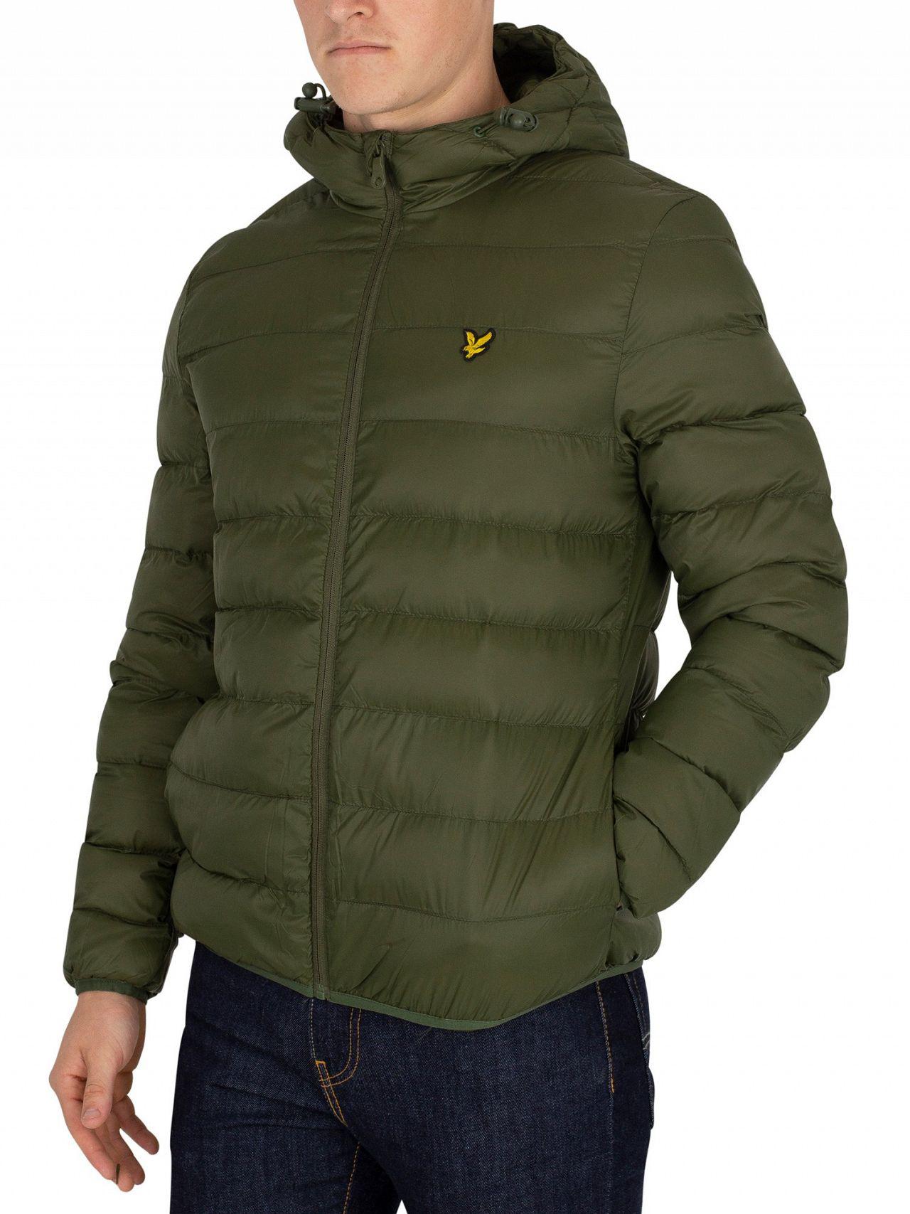 Lyle & Scott Synthetic Lightweight Puffer Jacket in Green for Men - Lyst