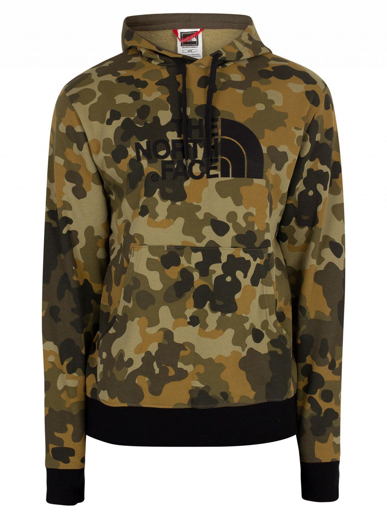 the north face hoodie camouflage