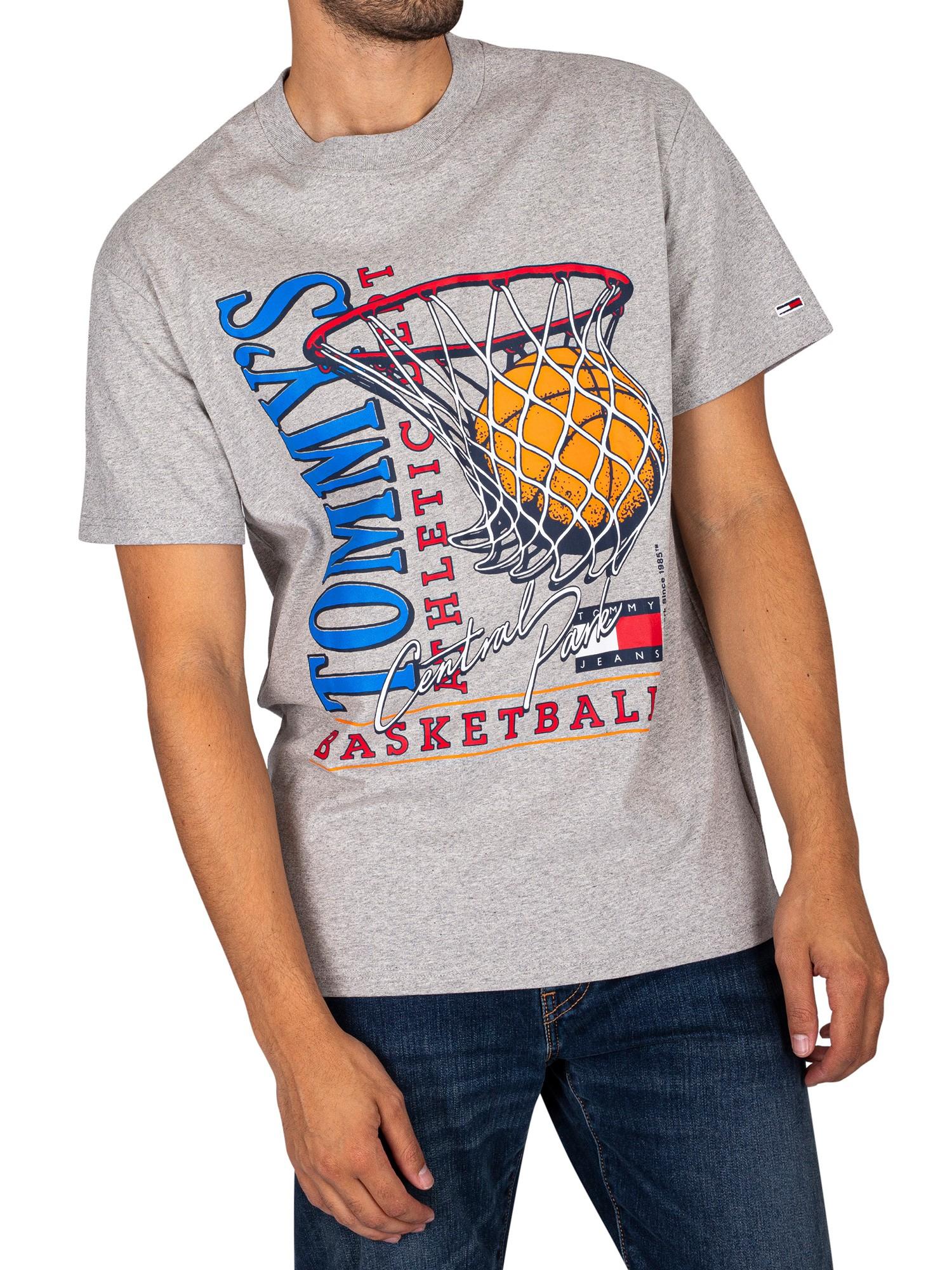Tommy Hilfiger Relaxed Basketball Vintage T-shirt in Gray for Men | Lyst