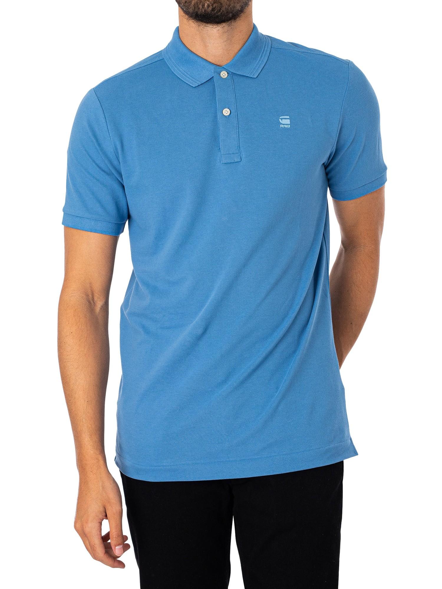 G-Star RAW Dunda Slim Stripe Polo Shirt in Blue for Men | Lyst