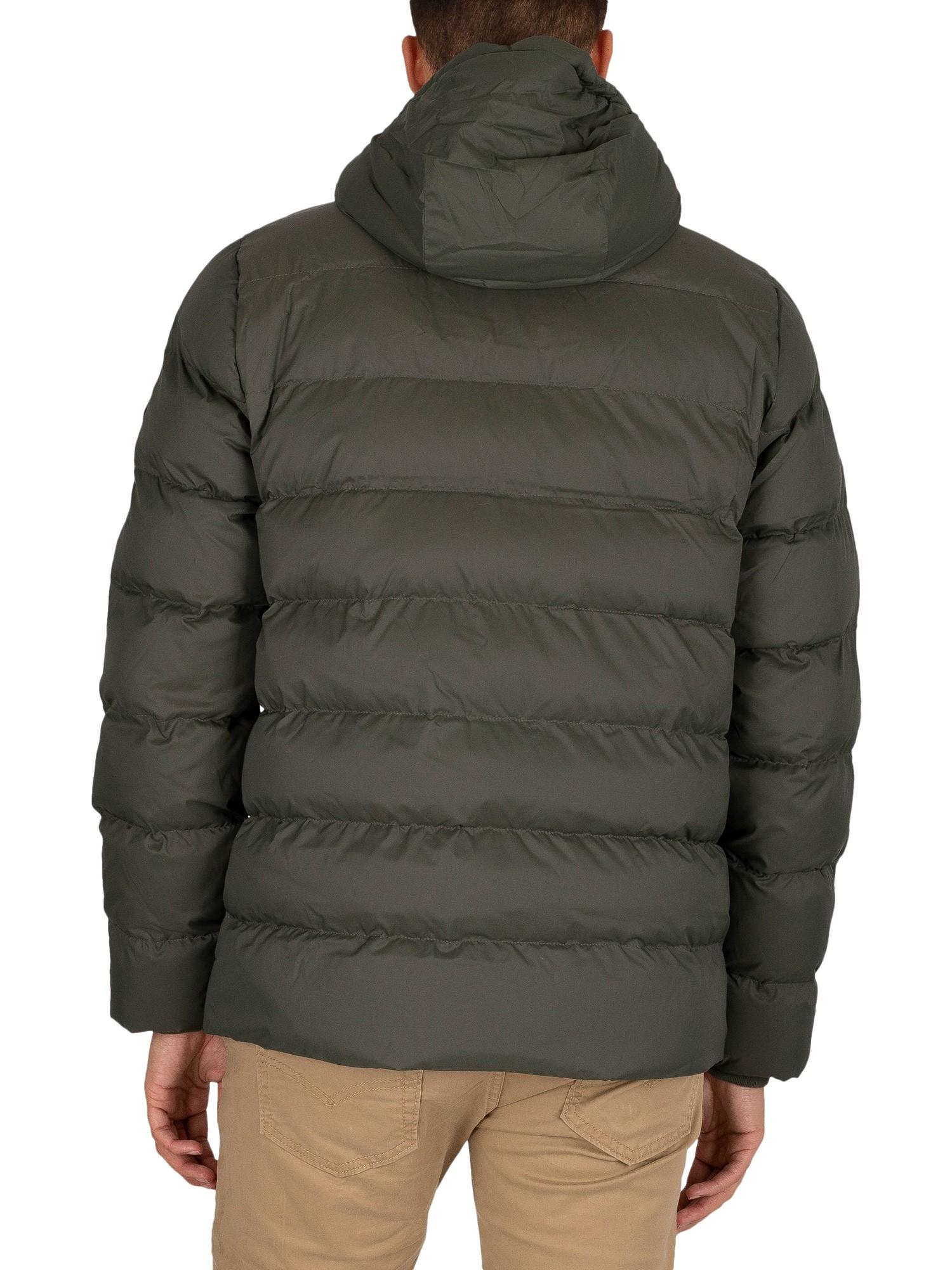 gant mid length jacket green
