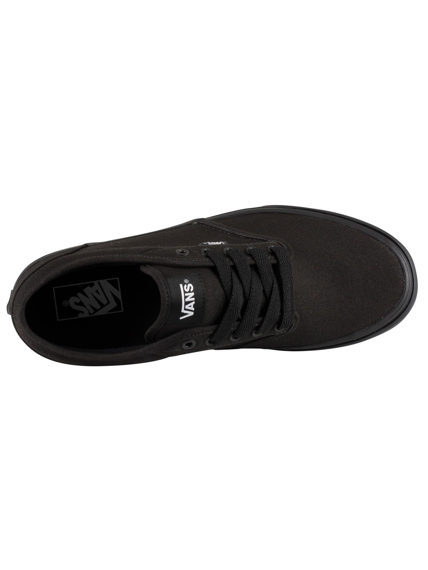 Vans Atwood Canvas Trainers in Black/Black (Black) for Men | Lyst