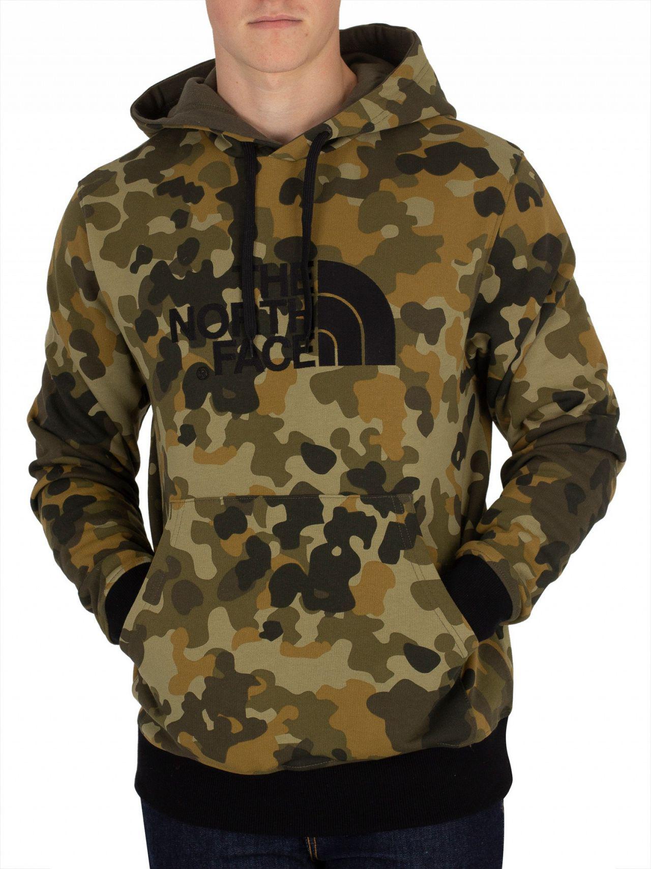 north face camo hoodie