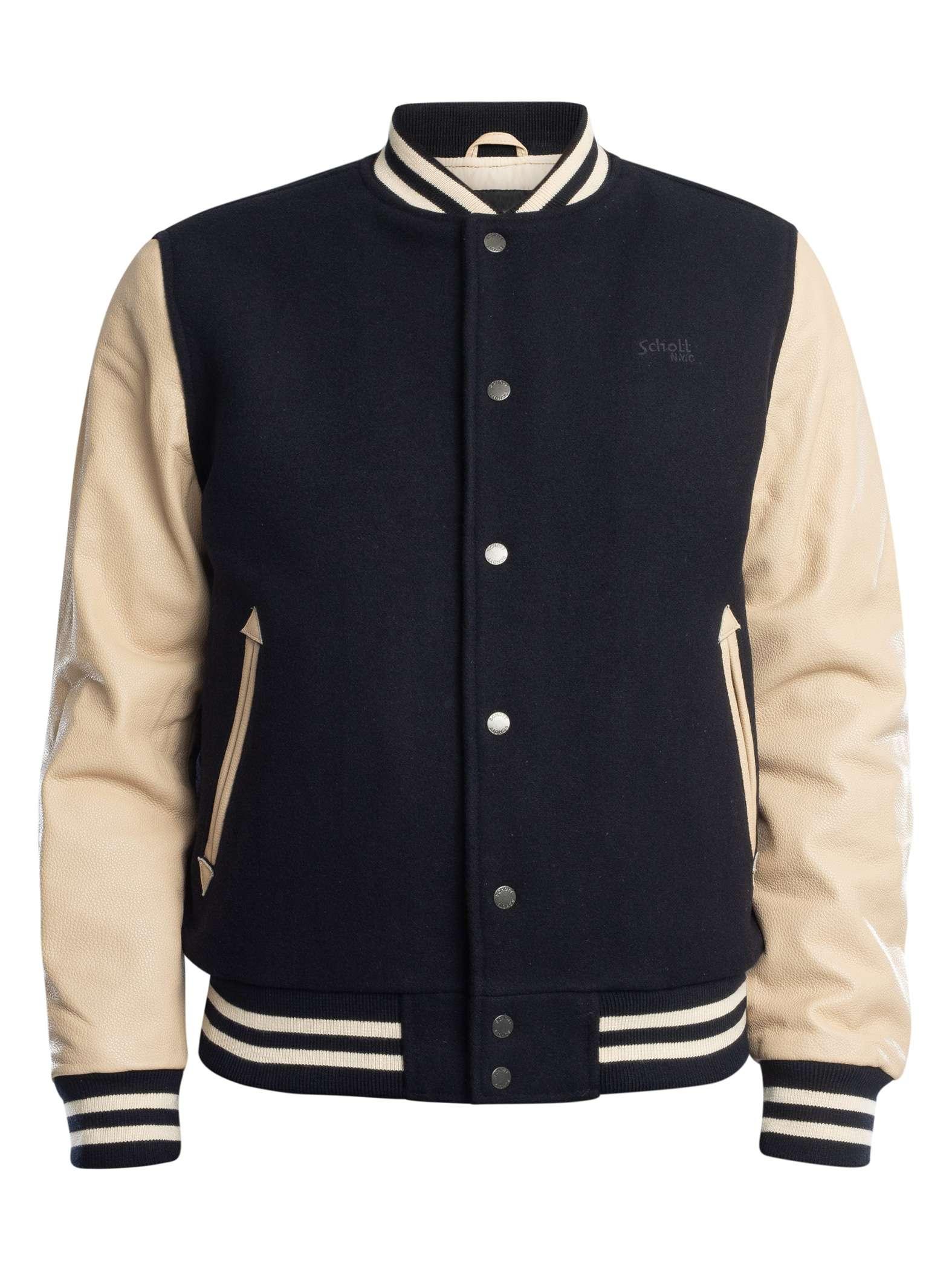Schott Nyc Varsity Jacket in Blue for Men | Lyst Australia
