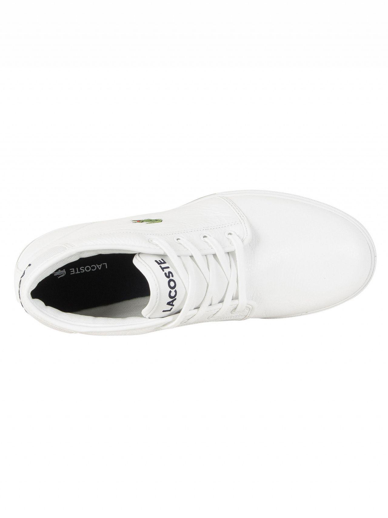 Lacoste Leather Ampthill Trainers in White for Men | Lyst