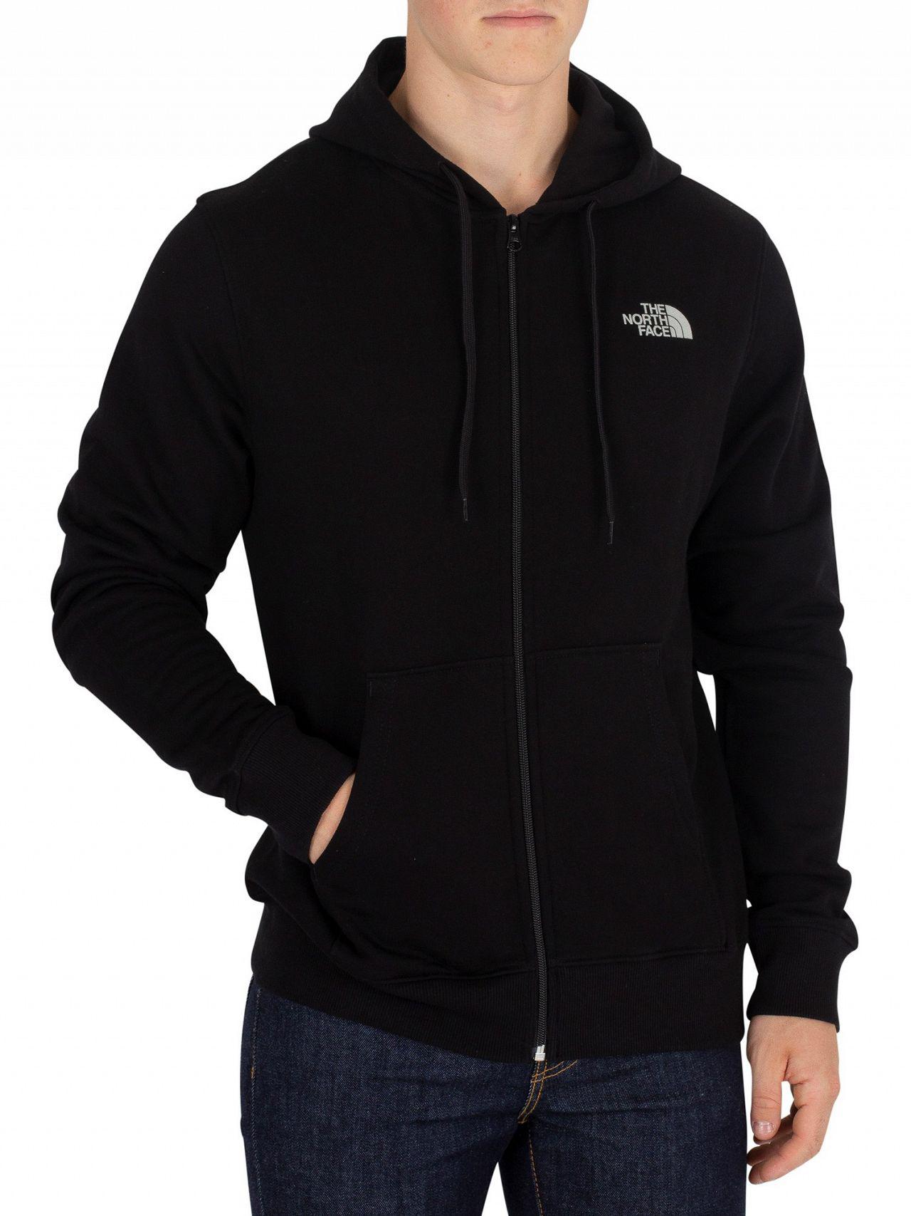 The North Face Cotton Open Gate Full Zip Hoodie in Black for Men - Lyst