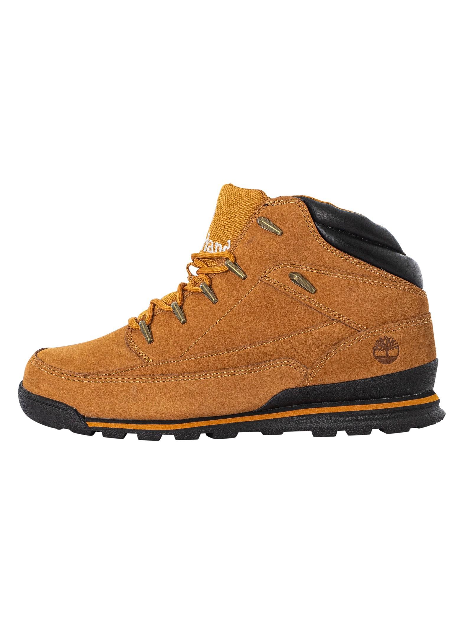 Timberland Euro Rock Mid Hiker Boots in Brown for Men | Lyst