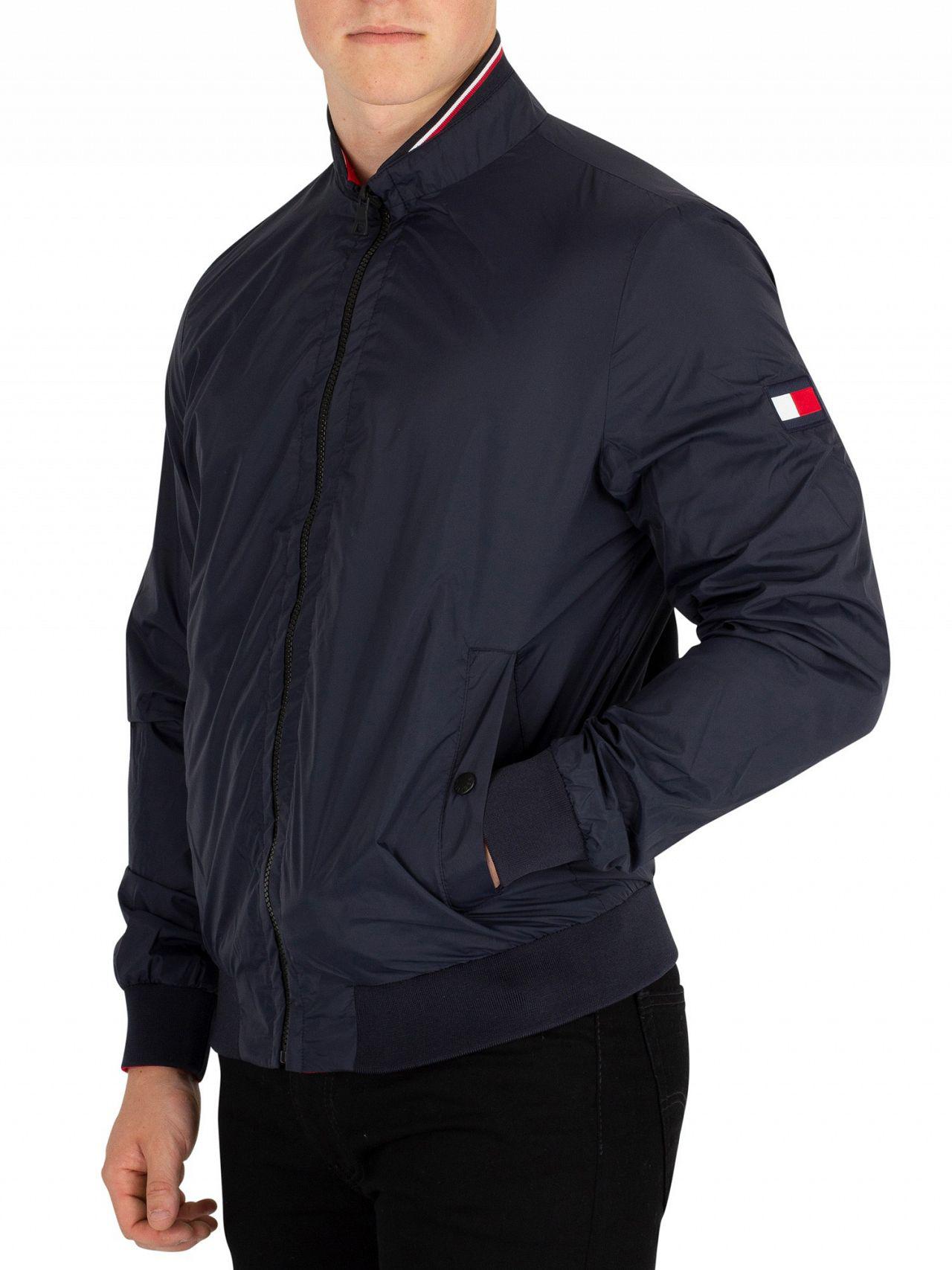 Tommy Hilfiger Synthetic Sky Reversible Bomber Jacket for Men - Lyst