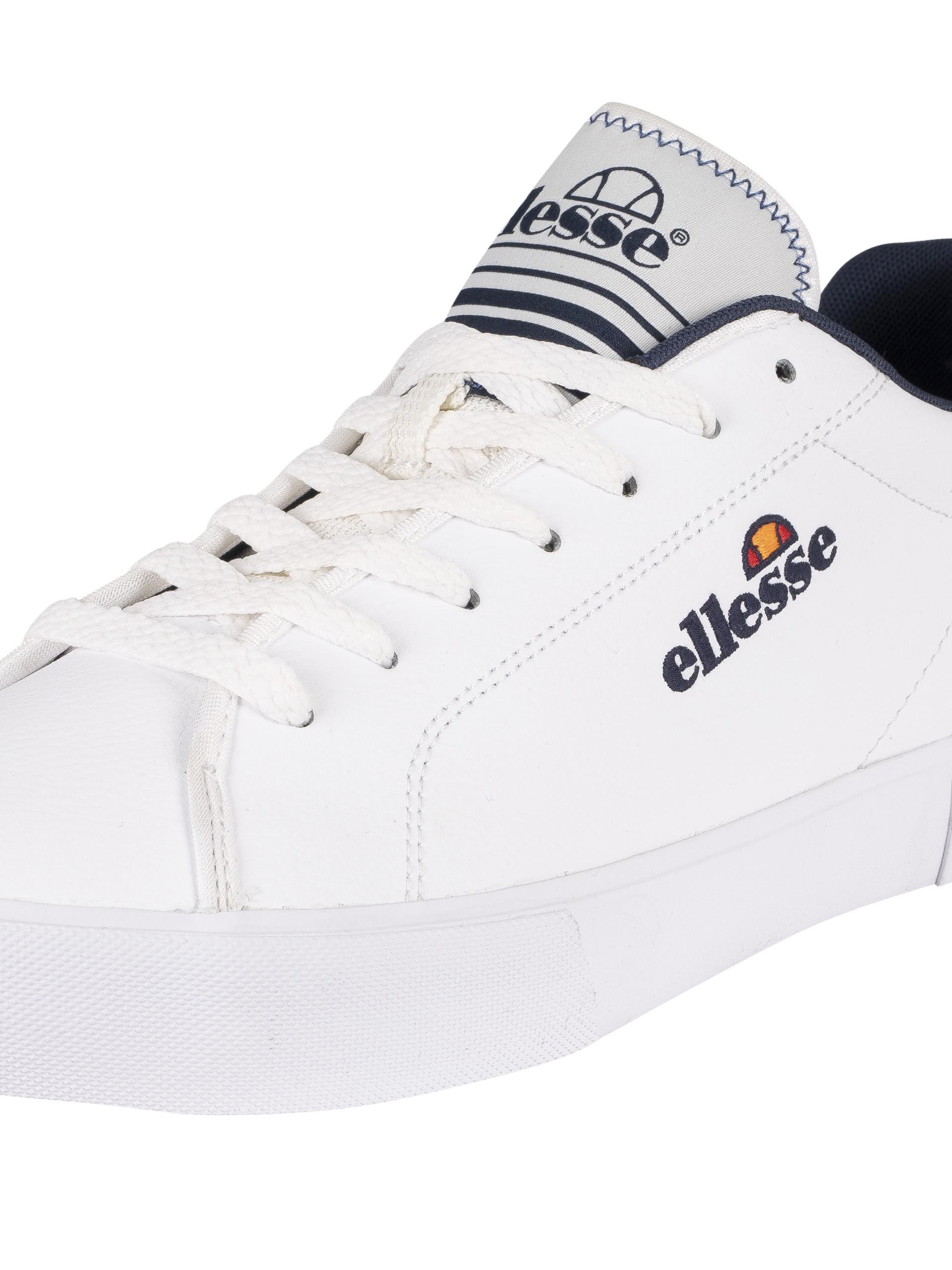 Ellesse Taggia Leather Trainers in White for Men Lyst Australia