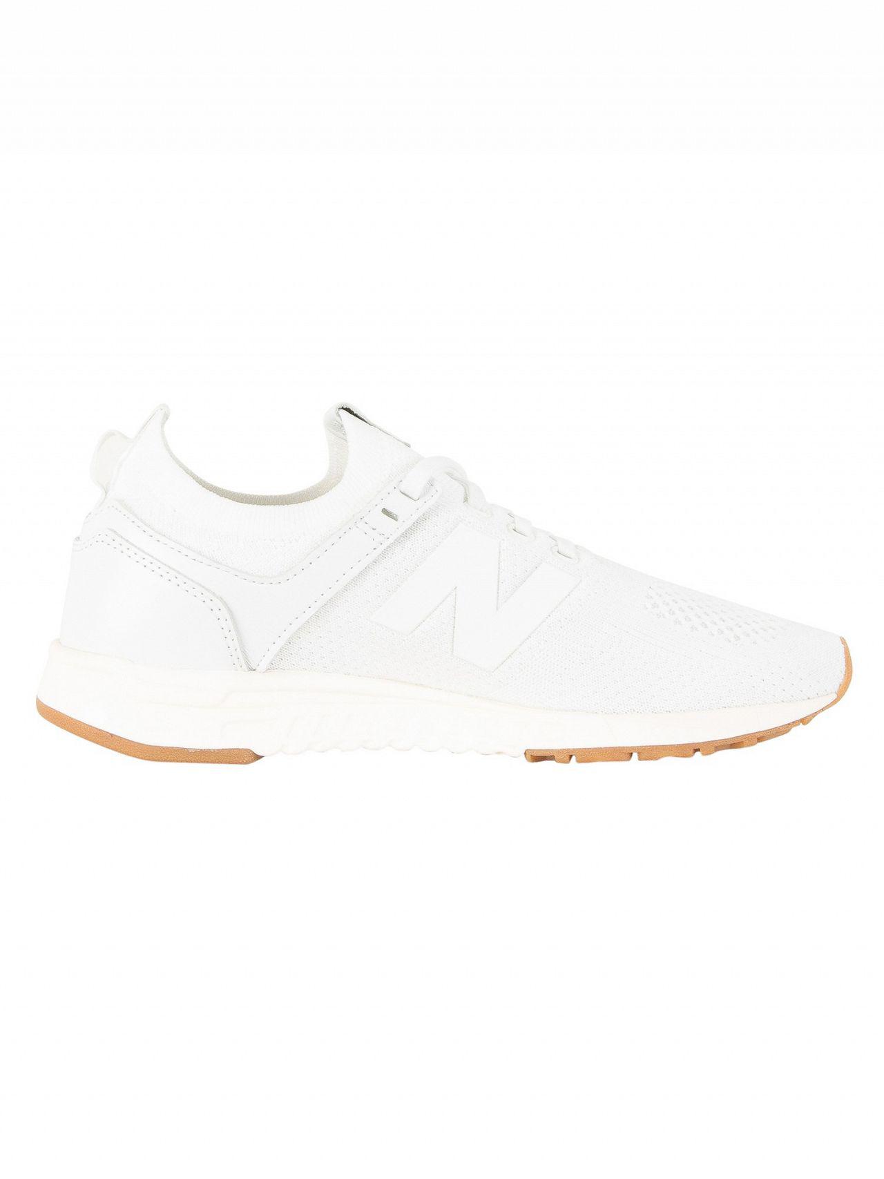 New Balance White/gum 247 Trainers for Men | Lyst