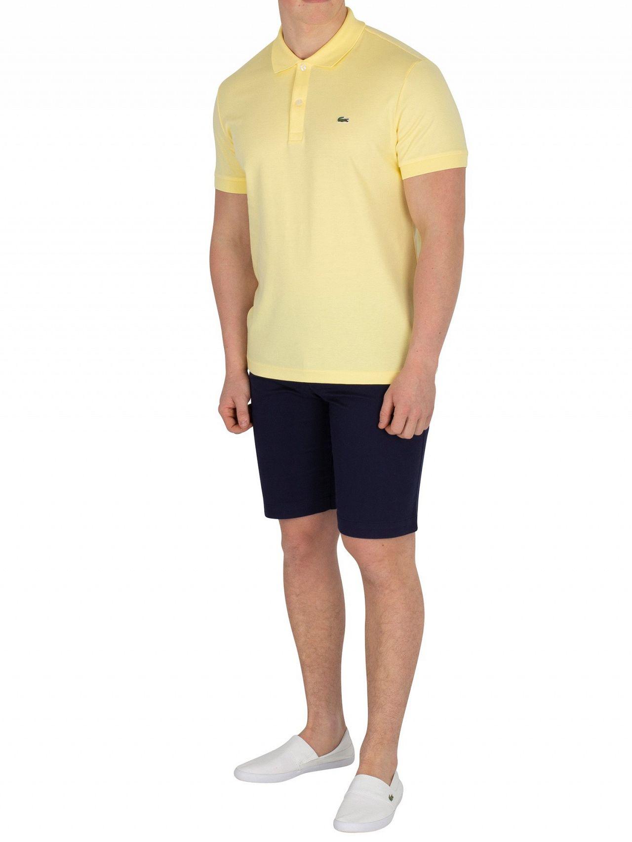 Lacoste Men's Slim Fit Chino Shorts, Blue Men's Shorts In Blue for Men