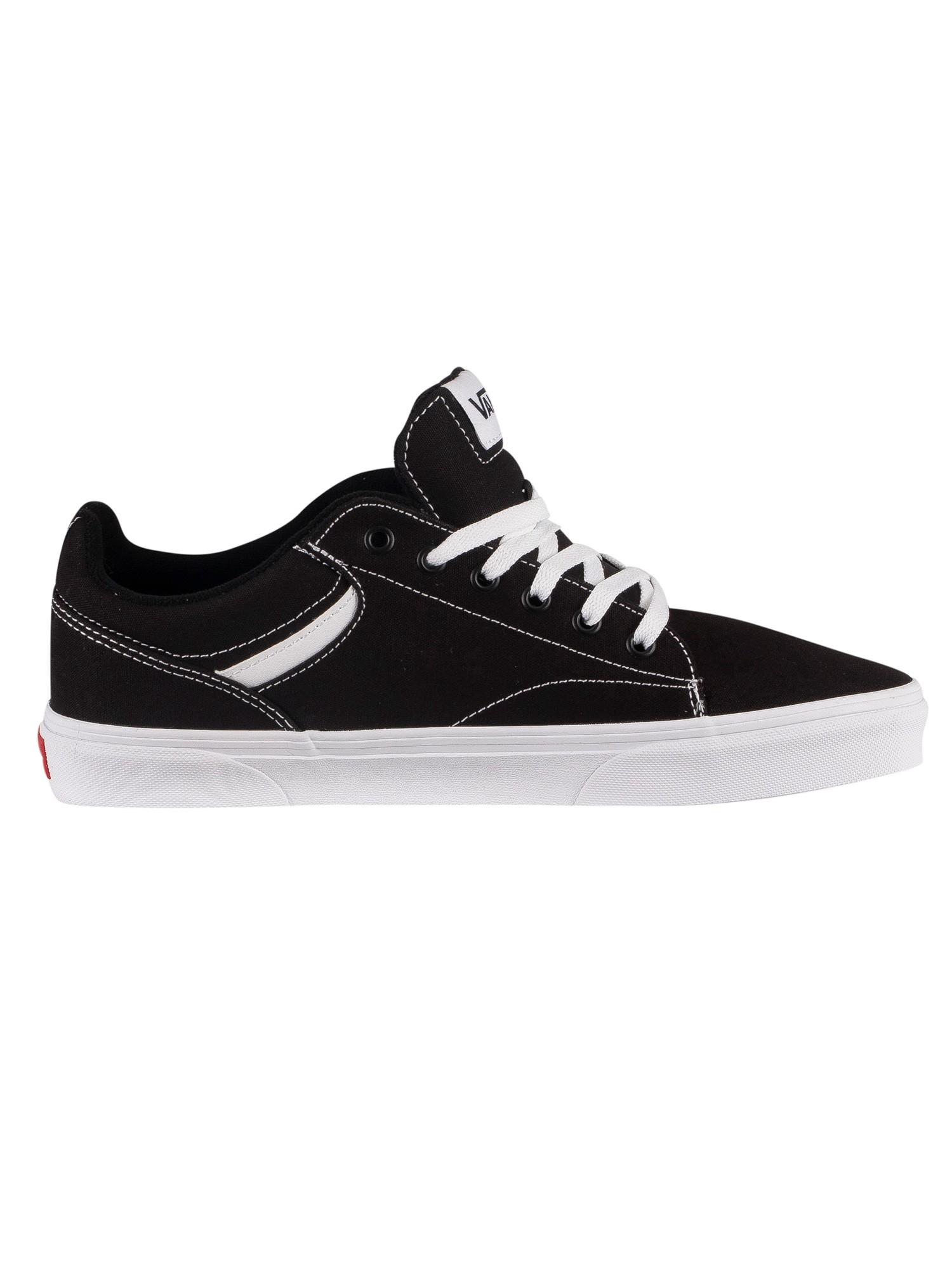 Vans Canvas Seldan Athletic Shoe in Black,White (Black) for Men Save